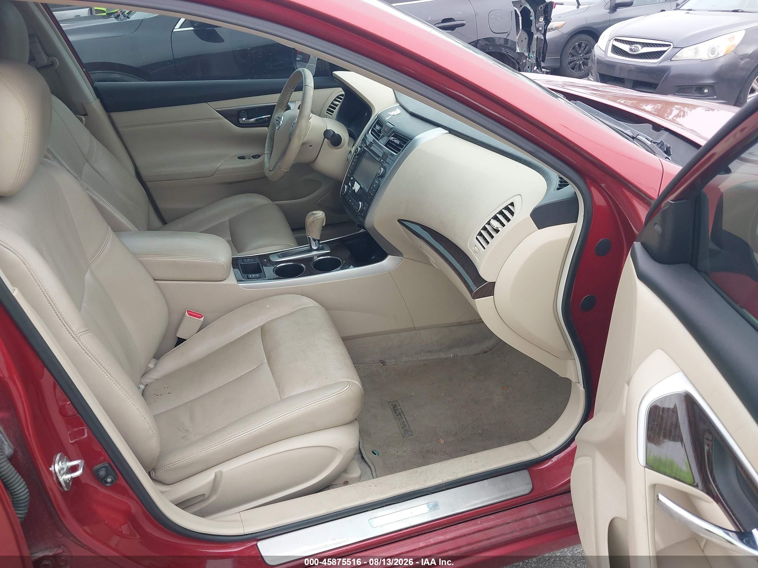 2013 Nissan Altima 2.5 Sl Red vin: 1N4AL3AP8DN450924