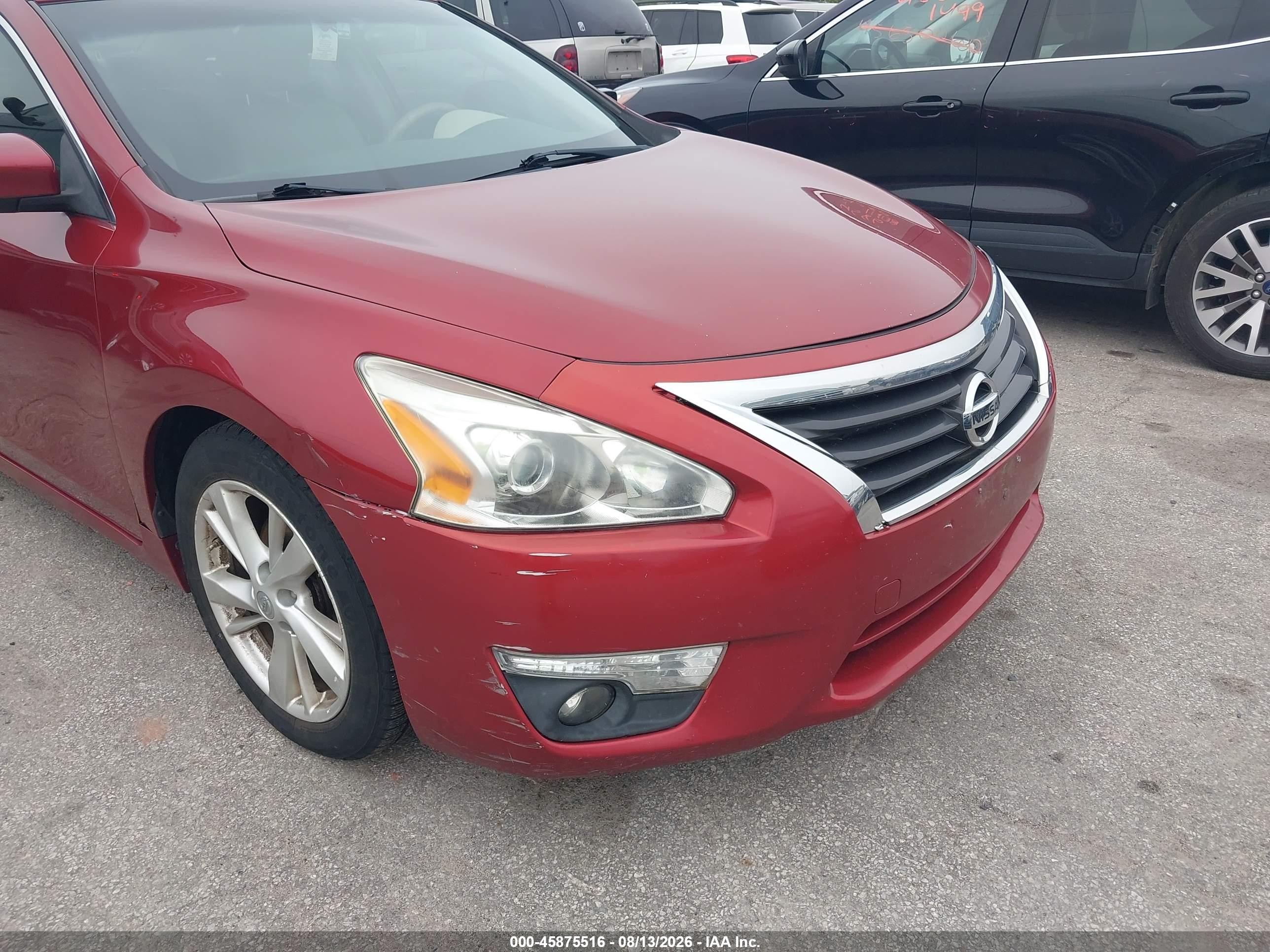 2013 Nissan Altima 2.5 Sl Red vin: 1N4AL3AP8DN450924