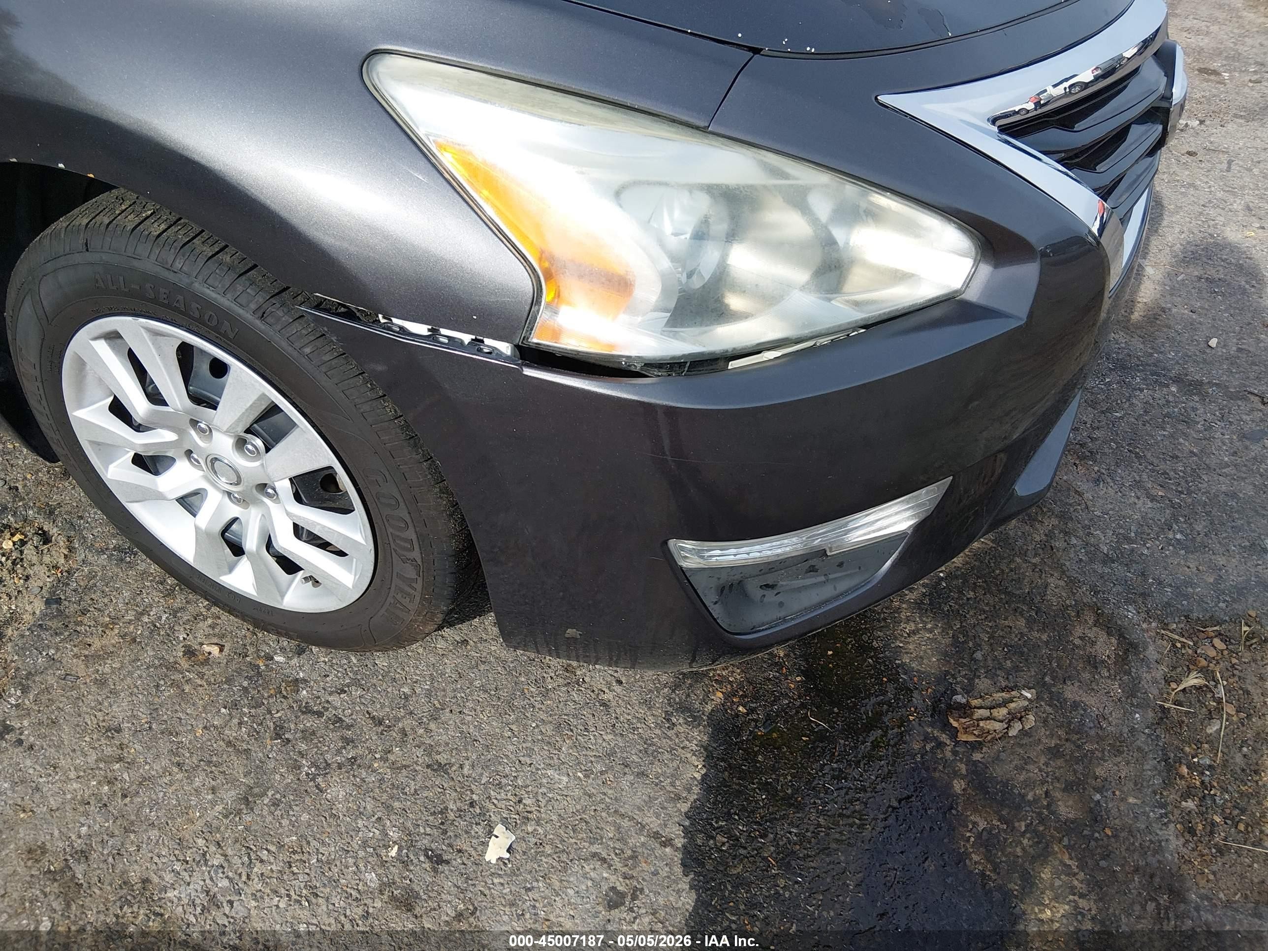 2013 Nissan Altima 2.5 S Gray vin: 1N4AL3AP8DN471224