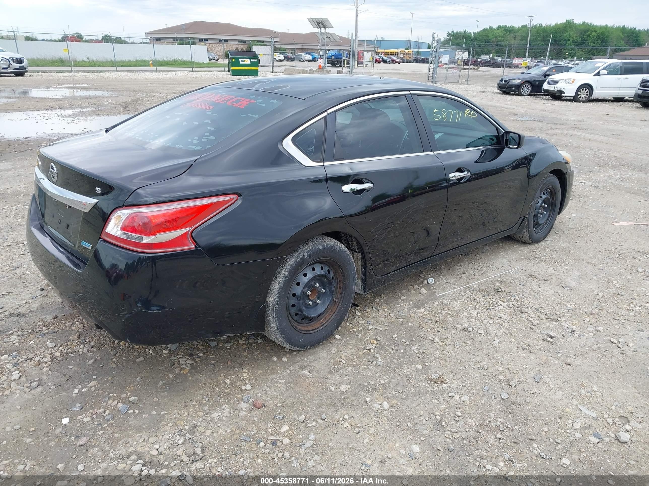 2013 Nissan Altima 2.5 S Black vin: 1N4AL3AP8DN495670