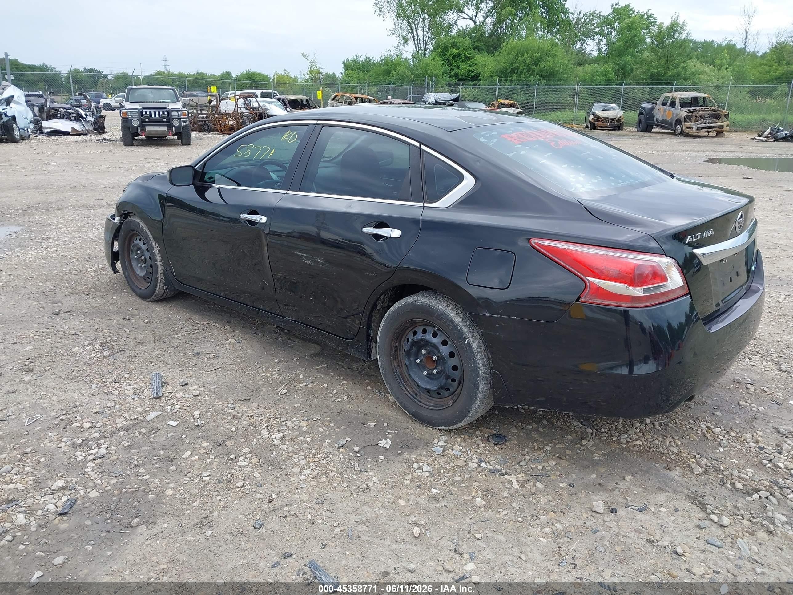 2013 Nissan Altima 2.5 S Black vin: 1N4AL3AP8DN495670