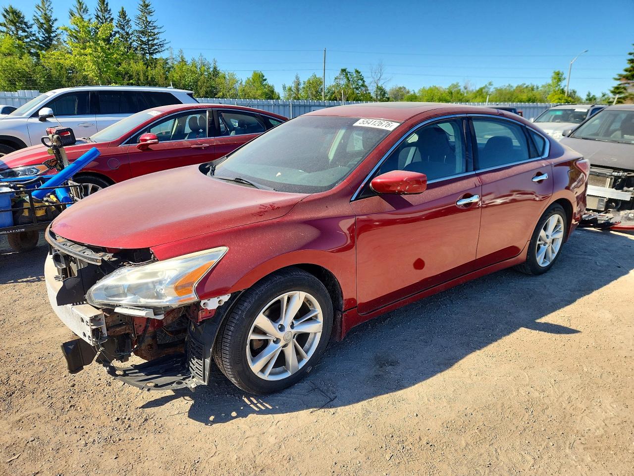 2013 Nissan Altima 2.5 Red vin: 1N4AL3AP8DN519322
