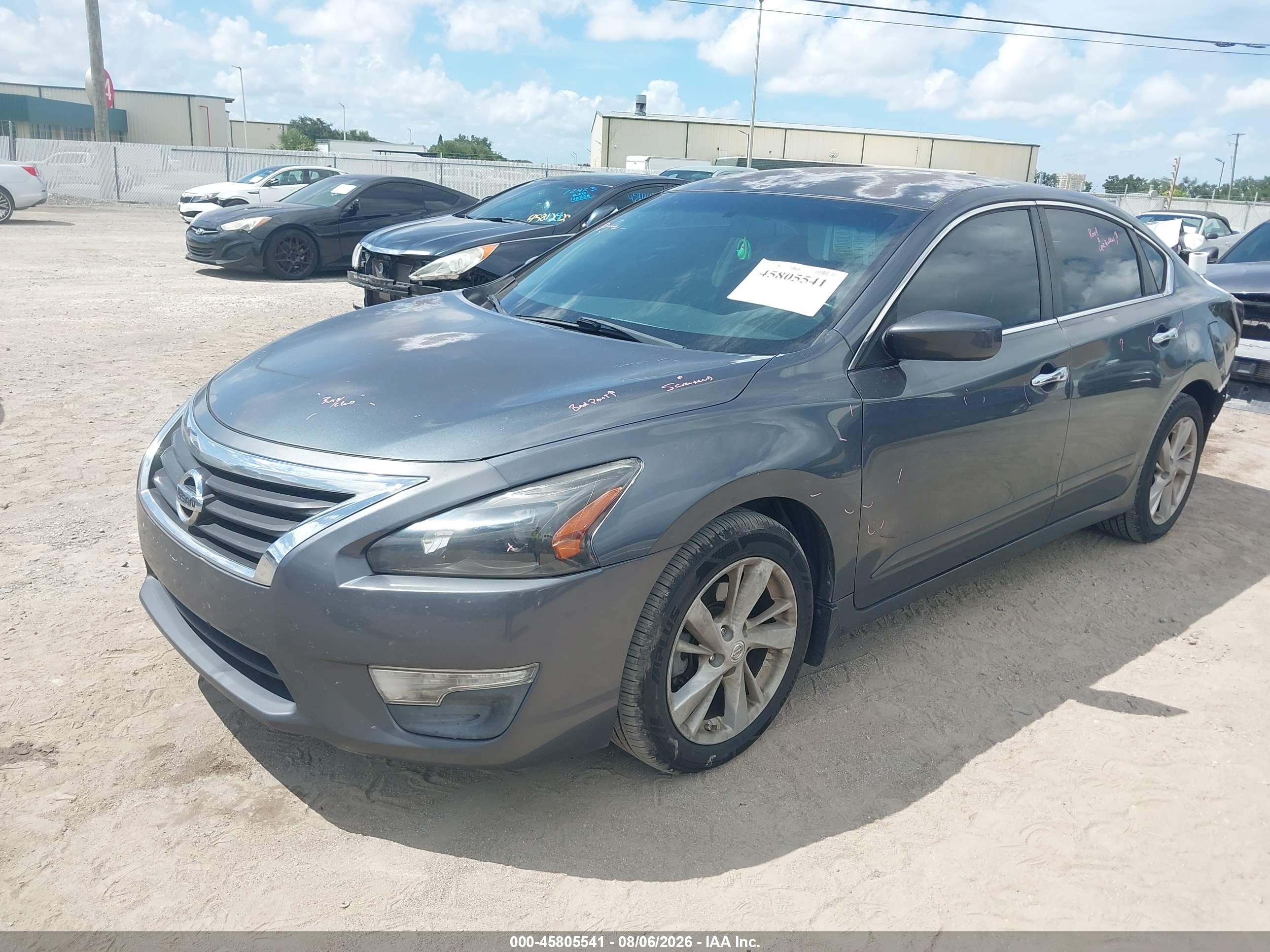 2013 Nissan Altima 2.5 Sv Gray vin: 1N4AL3AP8DN590116