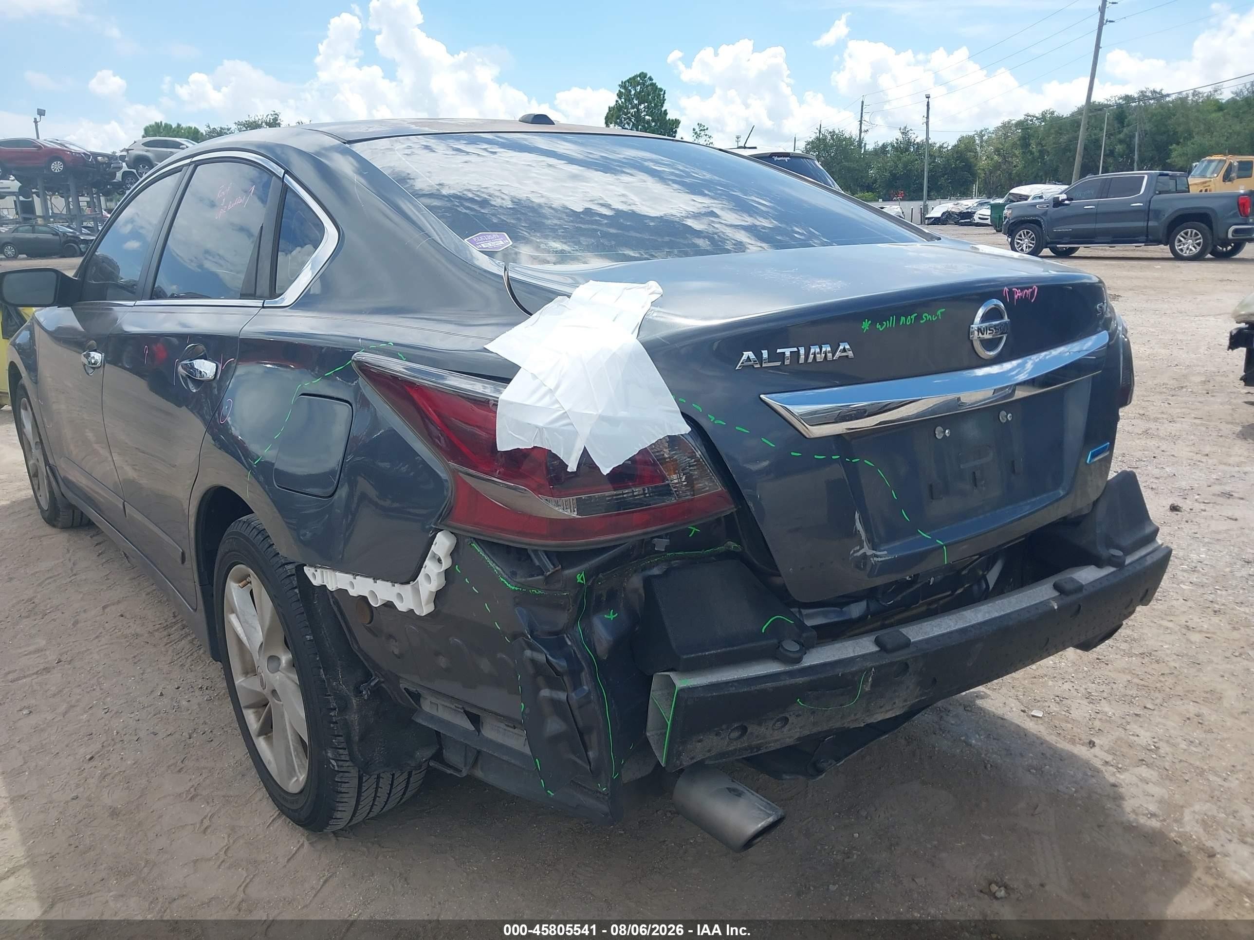 2013 Nissan Altima 2.5 Sv Gray vin: 1N4AL3AP8DN590116