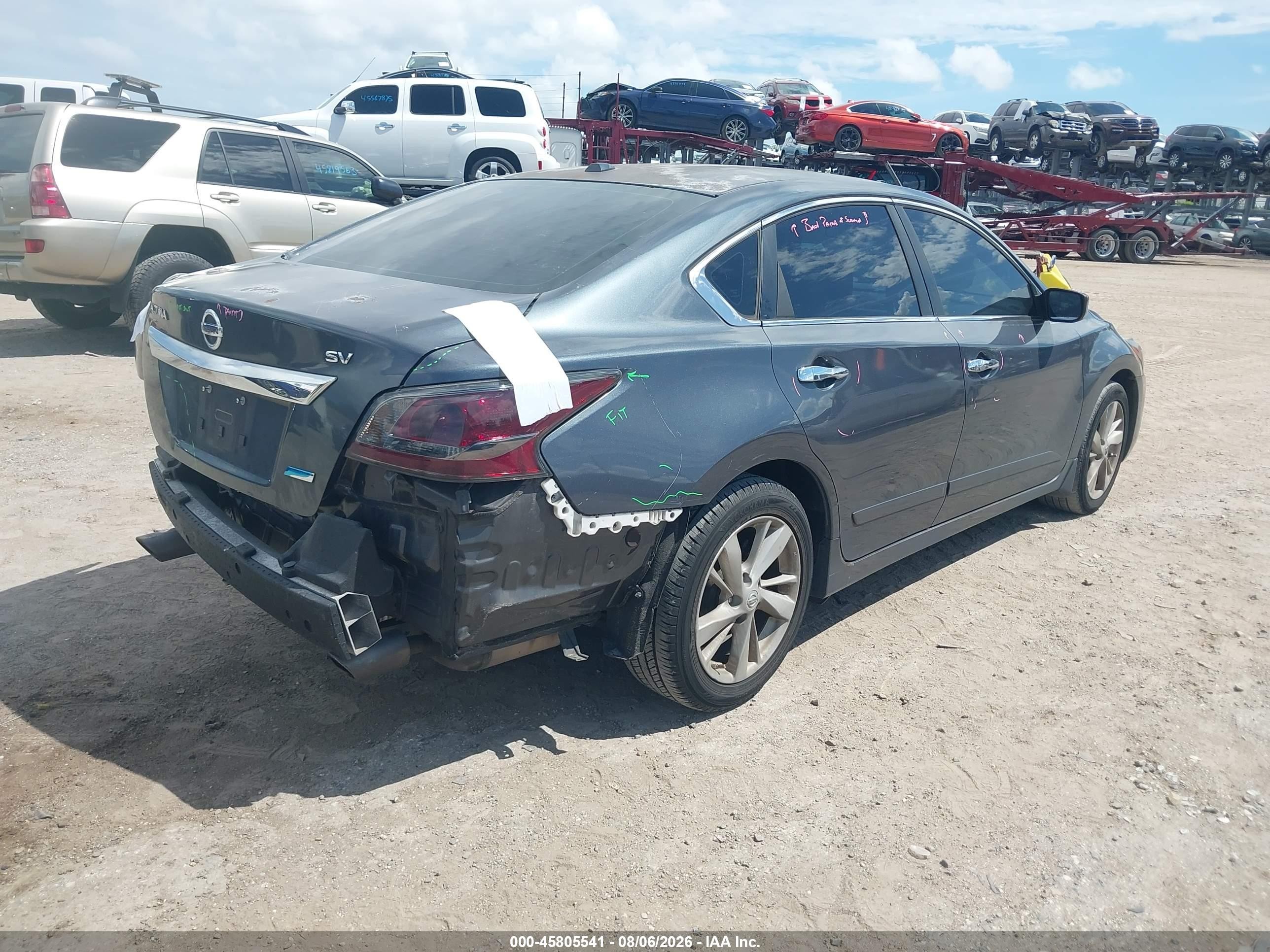 2013 Nissan Altima 2.5 Sv Gray vin: 1N4AL3AP8DN590116
