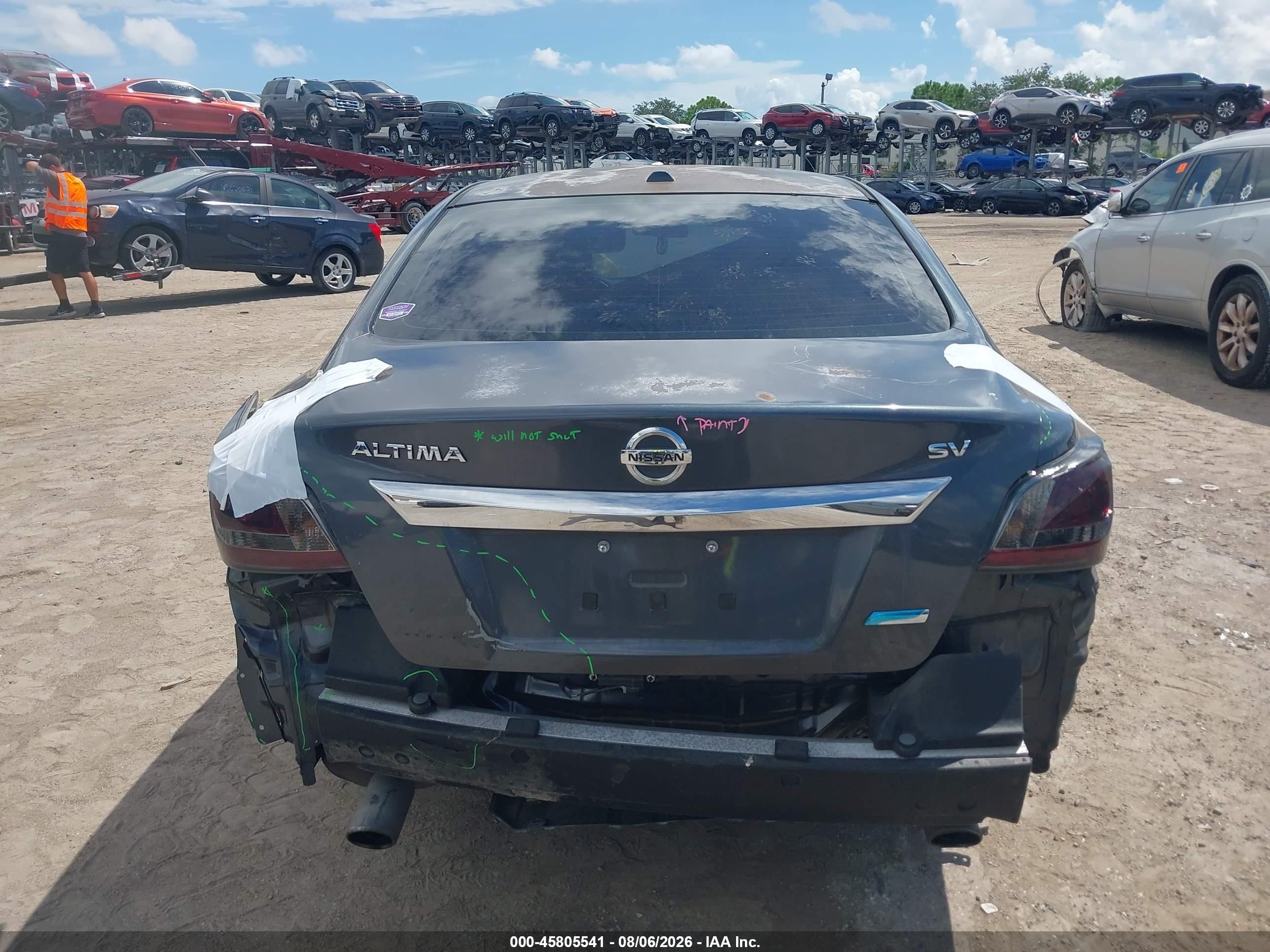 2013 Nissan Altima 2.5 Sv Gray vin: 1N4AL3AP8DN590116
