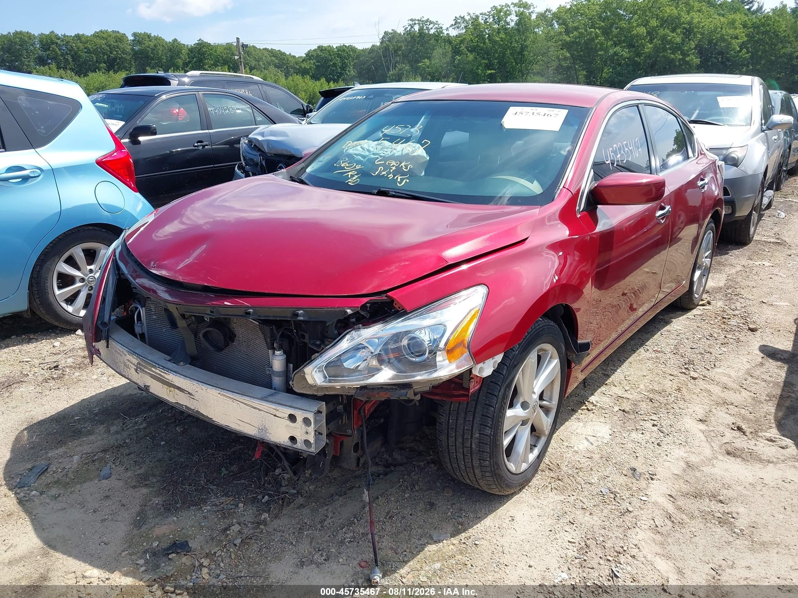 2014 Nissan Altima 2.5 Sv Бордовый vin: 1N4AL3AP8EC107768