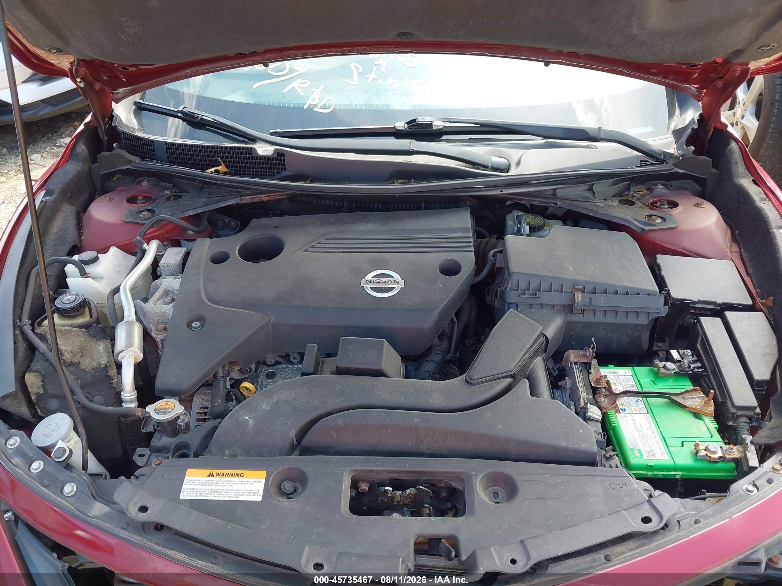 2014 Nissan Altima 2.5 Sv Бордовый vin: 1N4AL3AP8EC107768