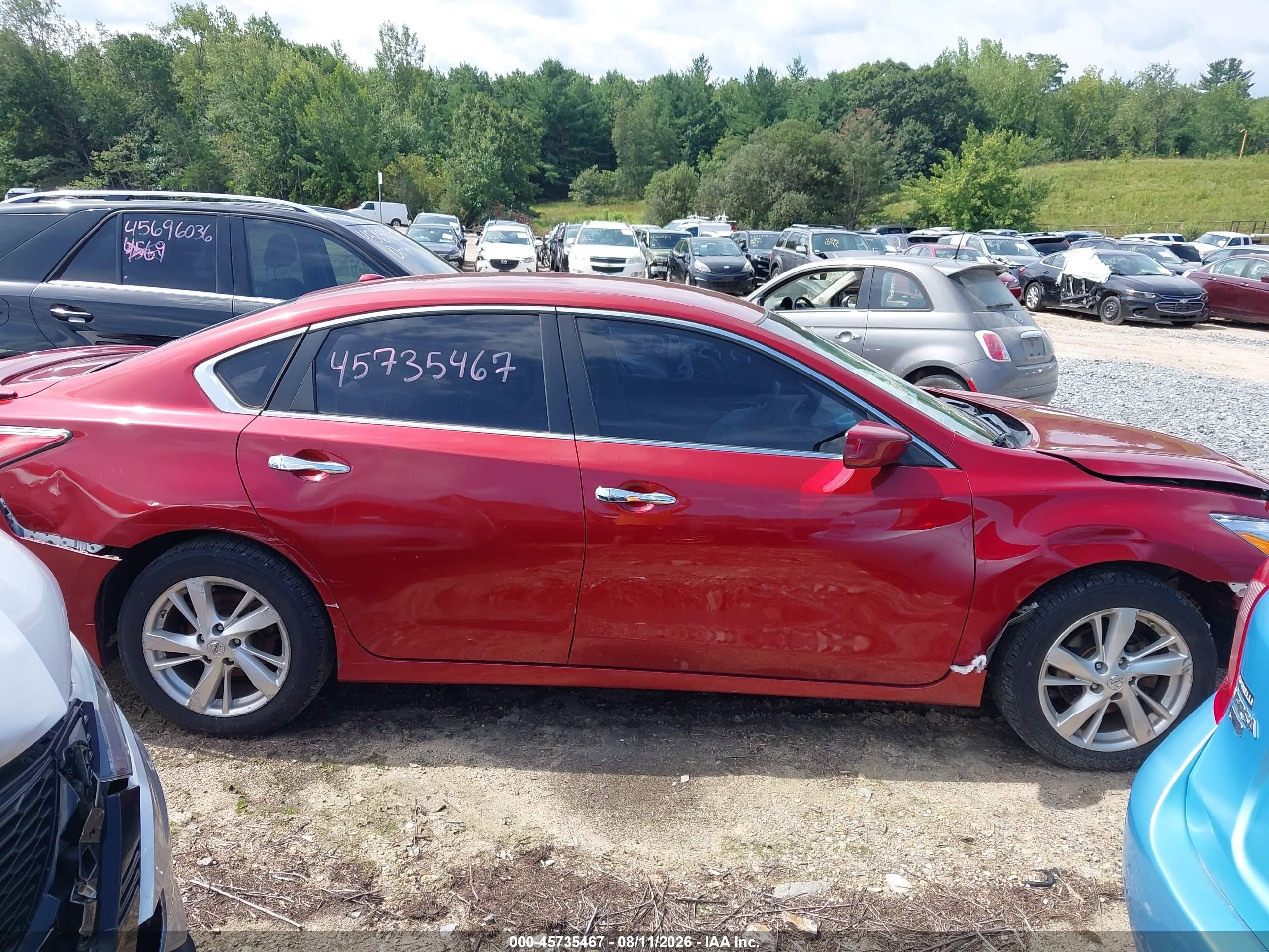 2014 Nissan Altima 2.5 Sv Бордовый vin: 1N4AL3AP8EC107768