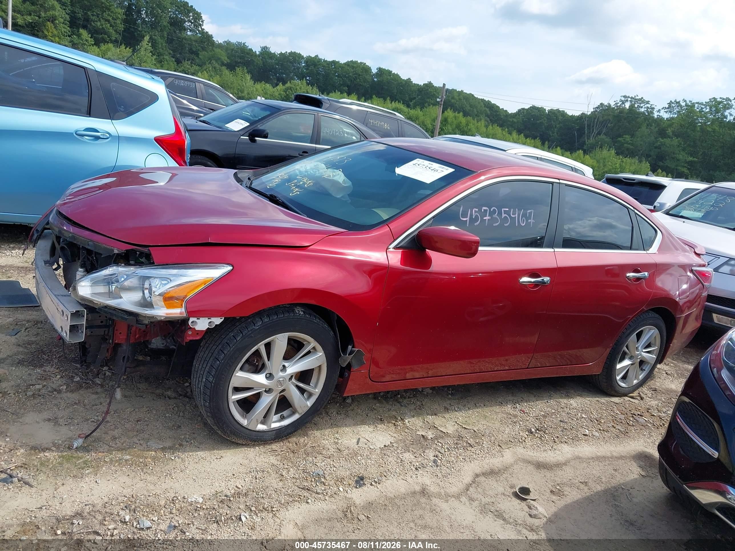 2014 Nissan Altima 2.5 Sv Бордовый vin: 1N4AL3AP8EC107768