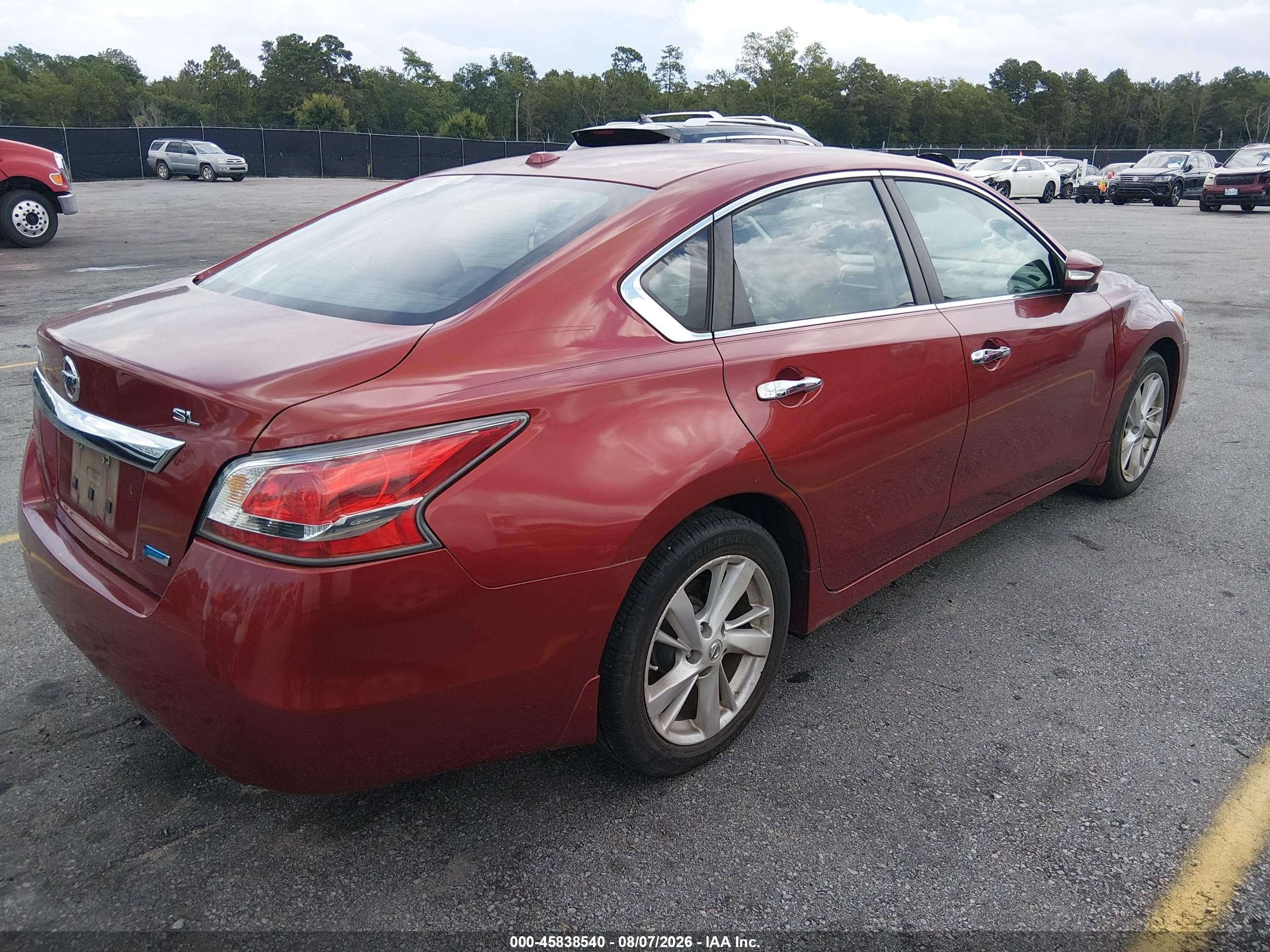 2014 Nissan Altima 2.5 Sl Red vin: 1N4AL3AP8EC111724