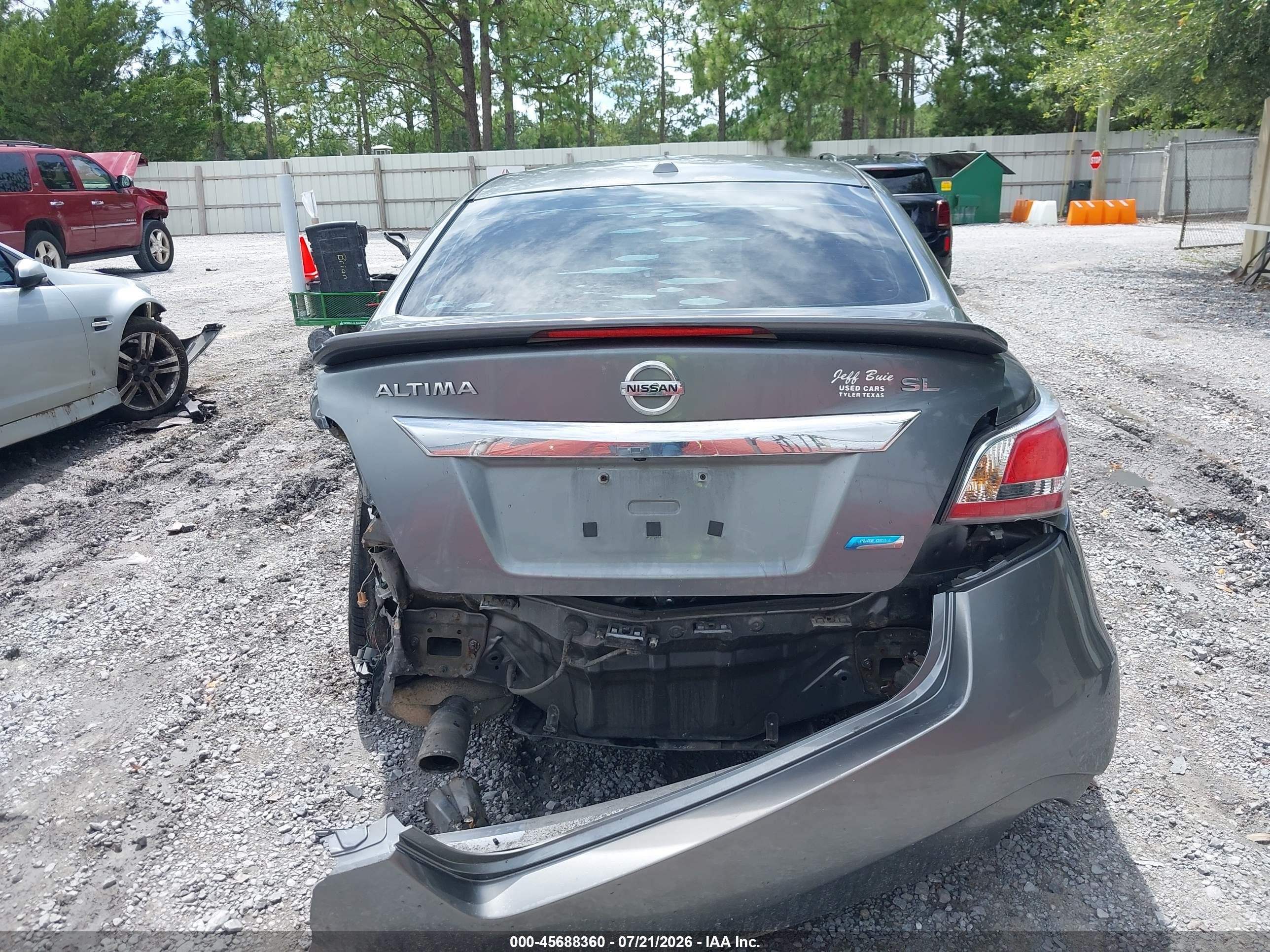 2014 Nissan Altima 2.5 Sl Gray vin: 1N4AL3AP8EC118298