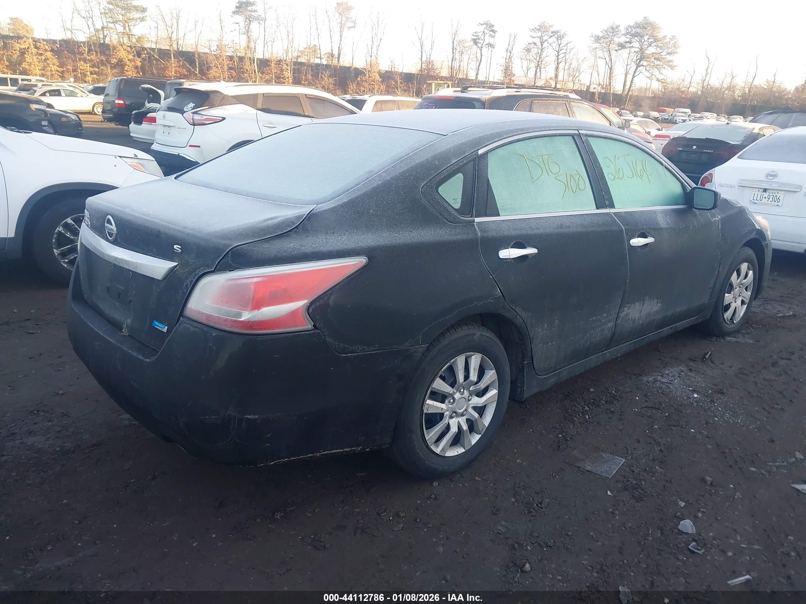 2014 Nissan Altima 2.5 S Black vin: 1N4AL3AP8EC135330