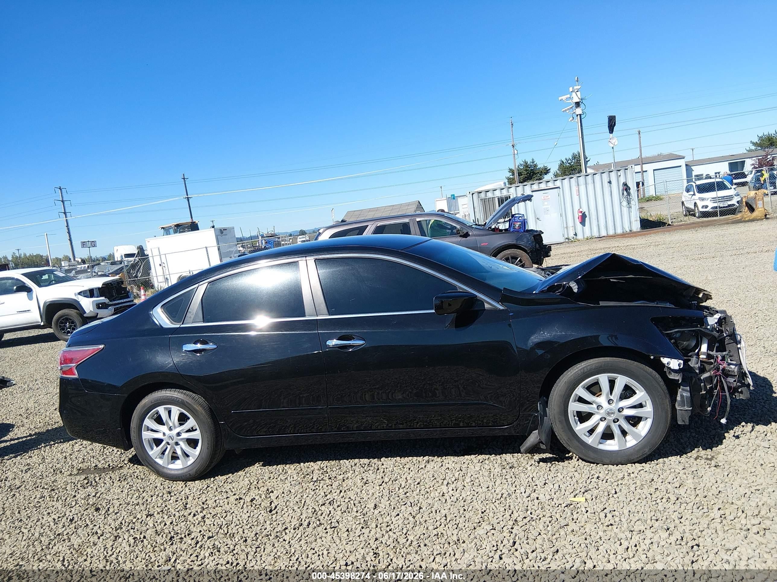 2014 Nissan Altima 2.5 S Black vin: 1N4AL3AP8EC159465