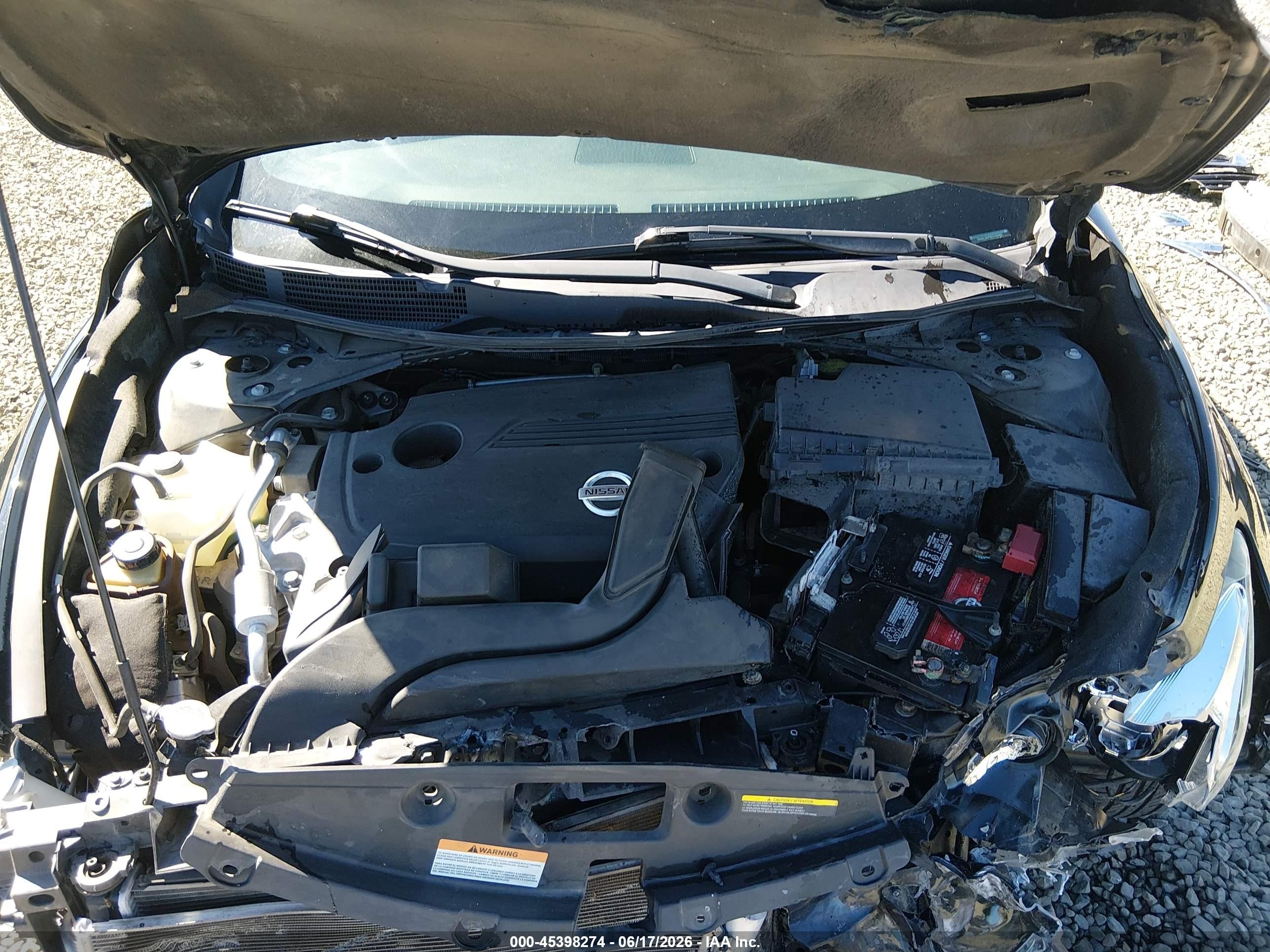 2014 Nissan Altima 2.5 S Black vin: 1N4AL3AP8EC159465