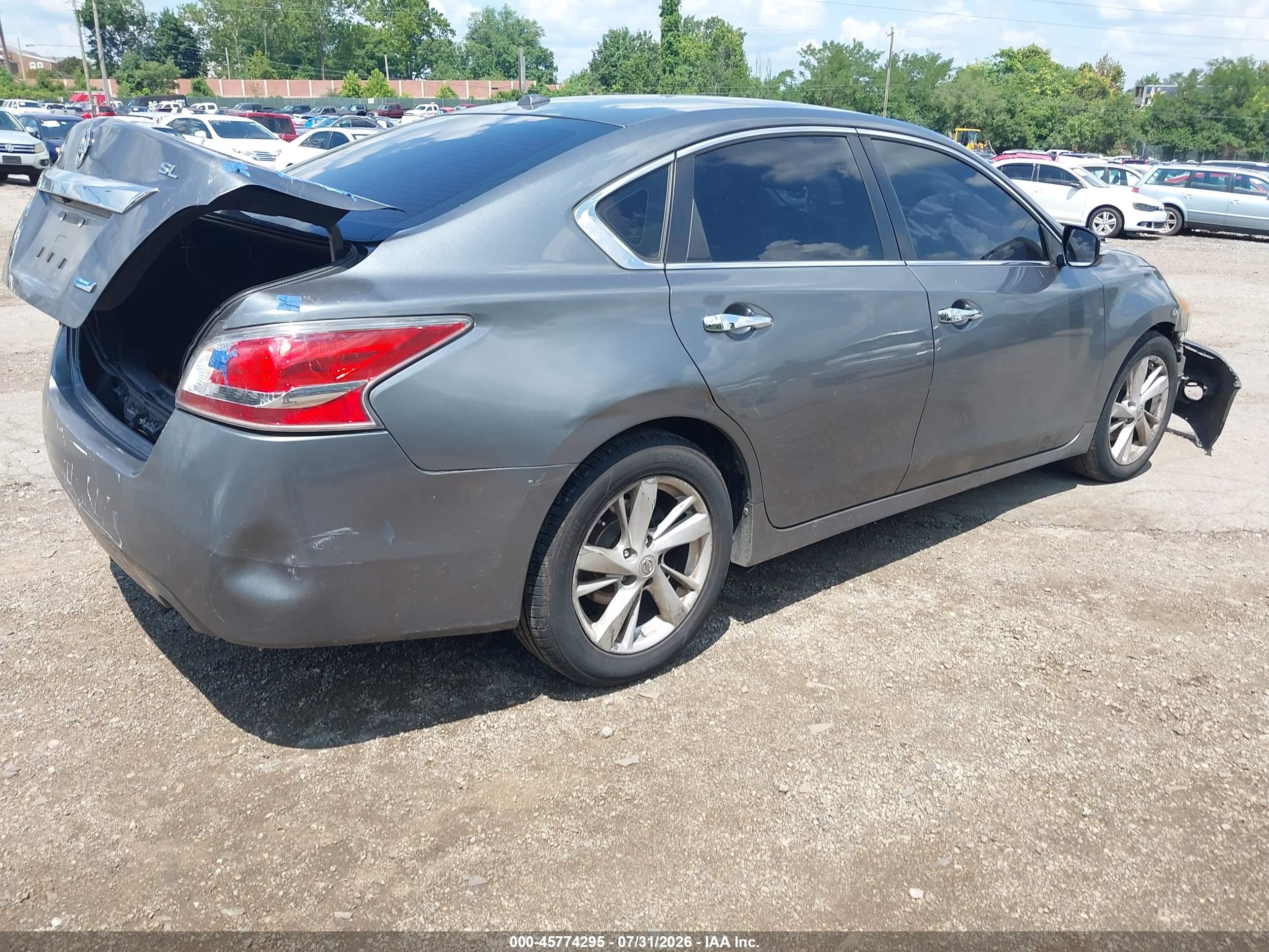 2014 Nissan Altima 2.5 Sl Gray vin: 1N4AL3AP8EC170997