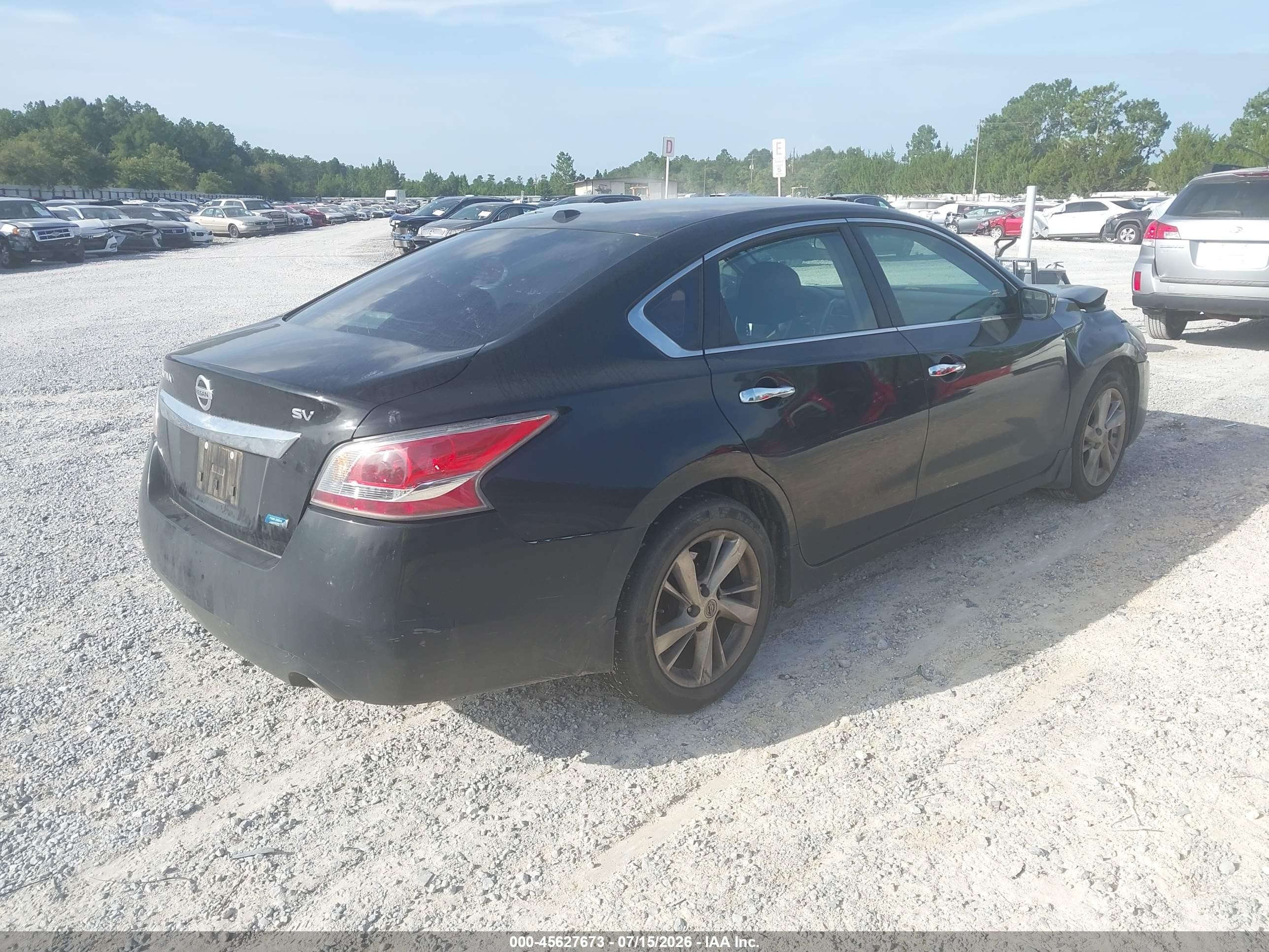 2014 Nissan Altima 2.5 Sv Black vin: 1N4AL3AP8EC186326