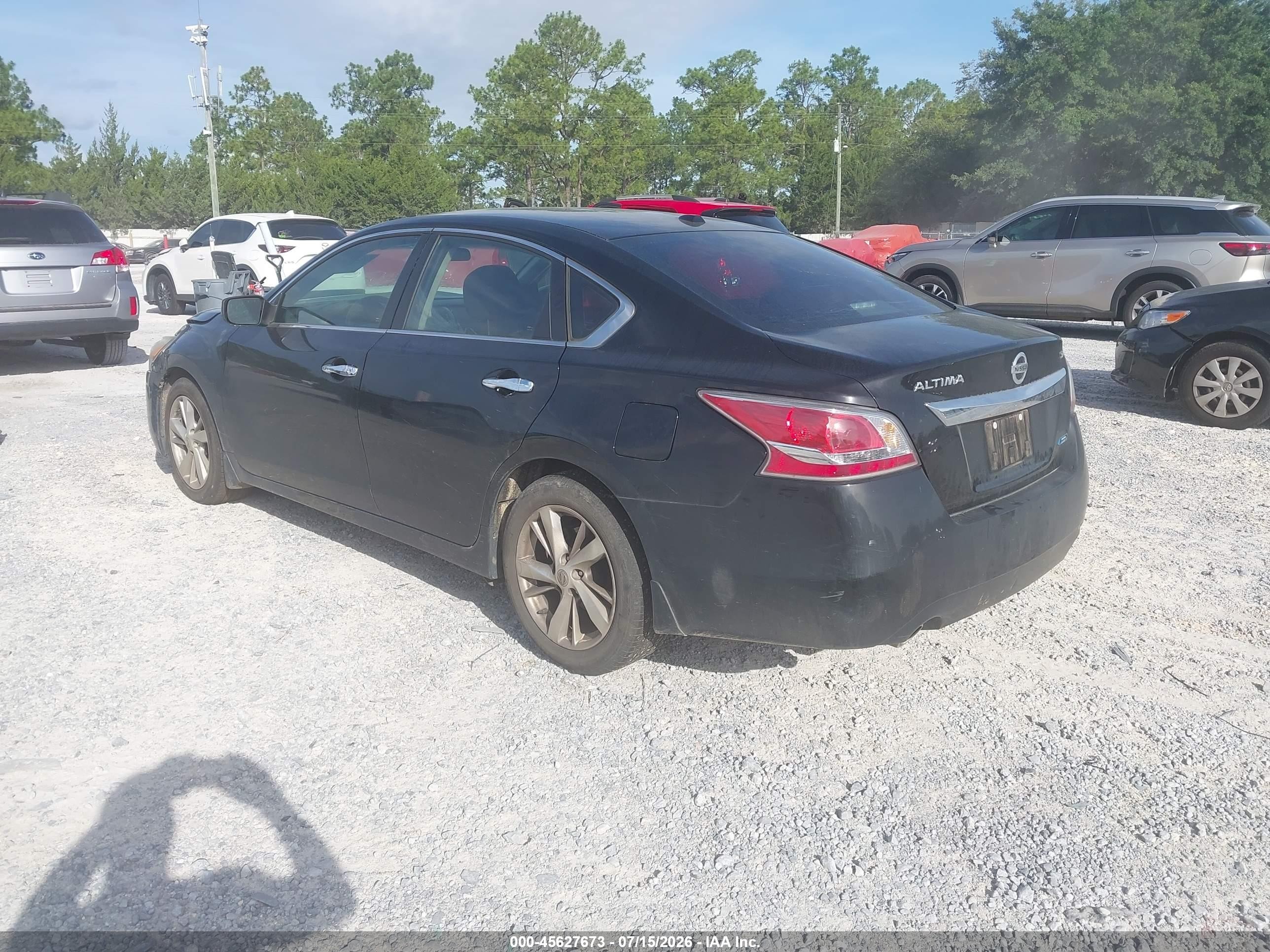 2014 Nissan Altima 2.5 Sv Black vin: 1N4AL3AP8EC186326
