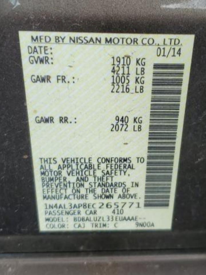 2014 Niss Altima Желто-коричневый vin: 1N4AL3AP8EC265771