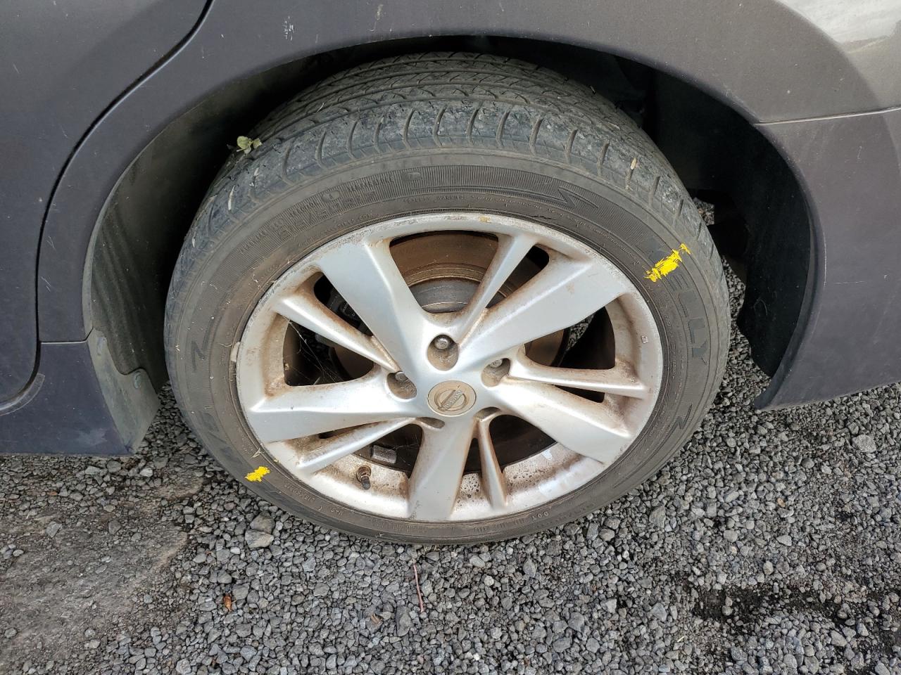 2014 Niss Altima Желто-коричневый vin: 1N4AL3AP8EC265771 Damage: Left Rear Wheel, Curb Rash, > 12 inches