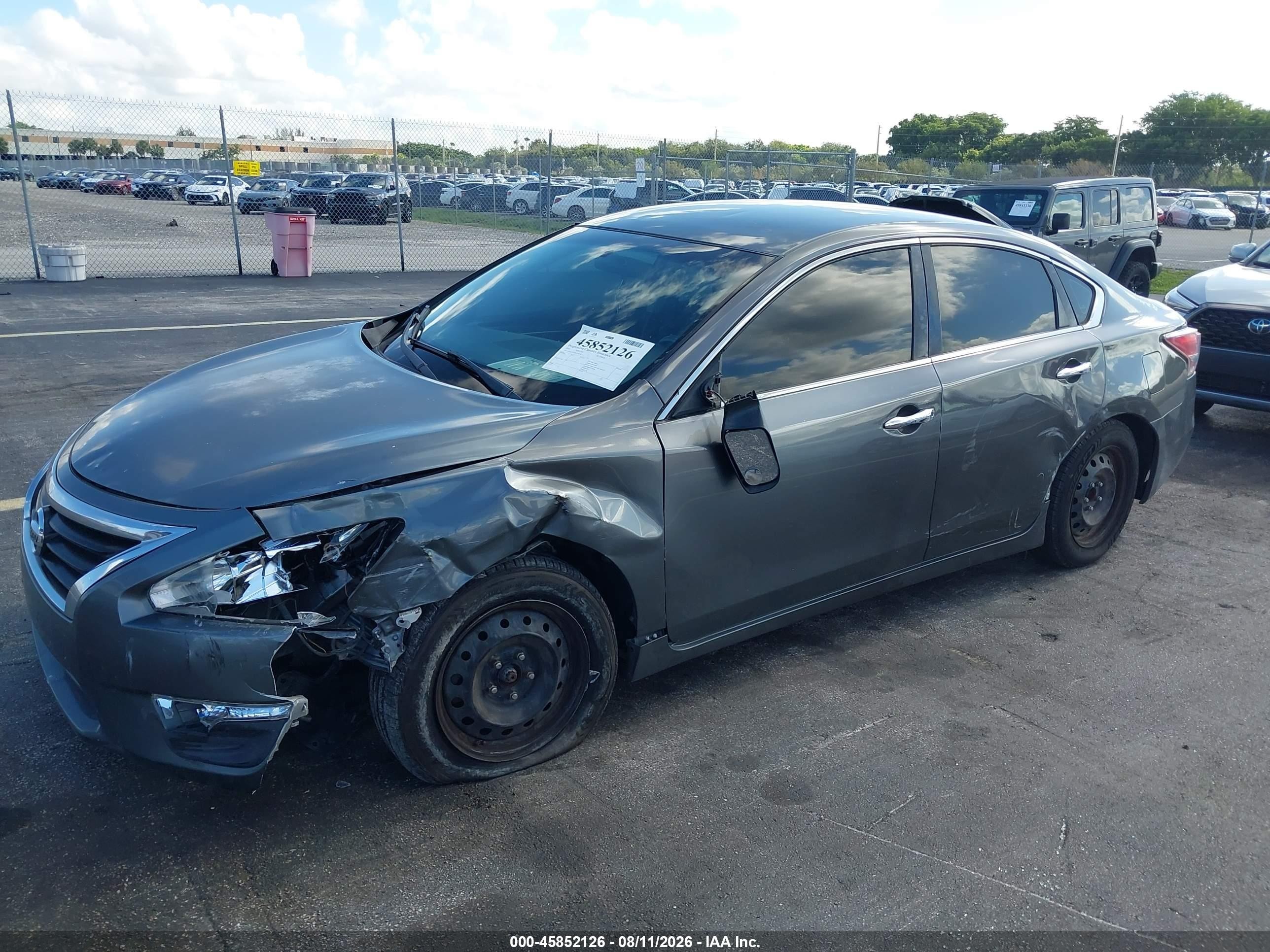 2014 Nissan Altima 2.5/2.5 S/2.5 Sl/2.5 Sv Gray vin: 1N4AL3AP8EC266502