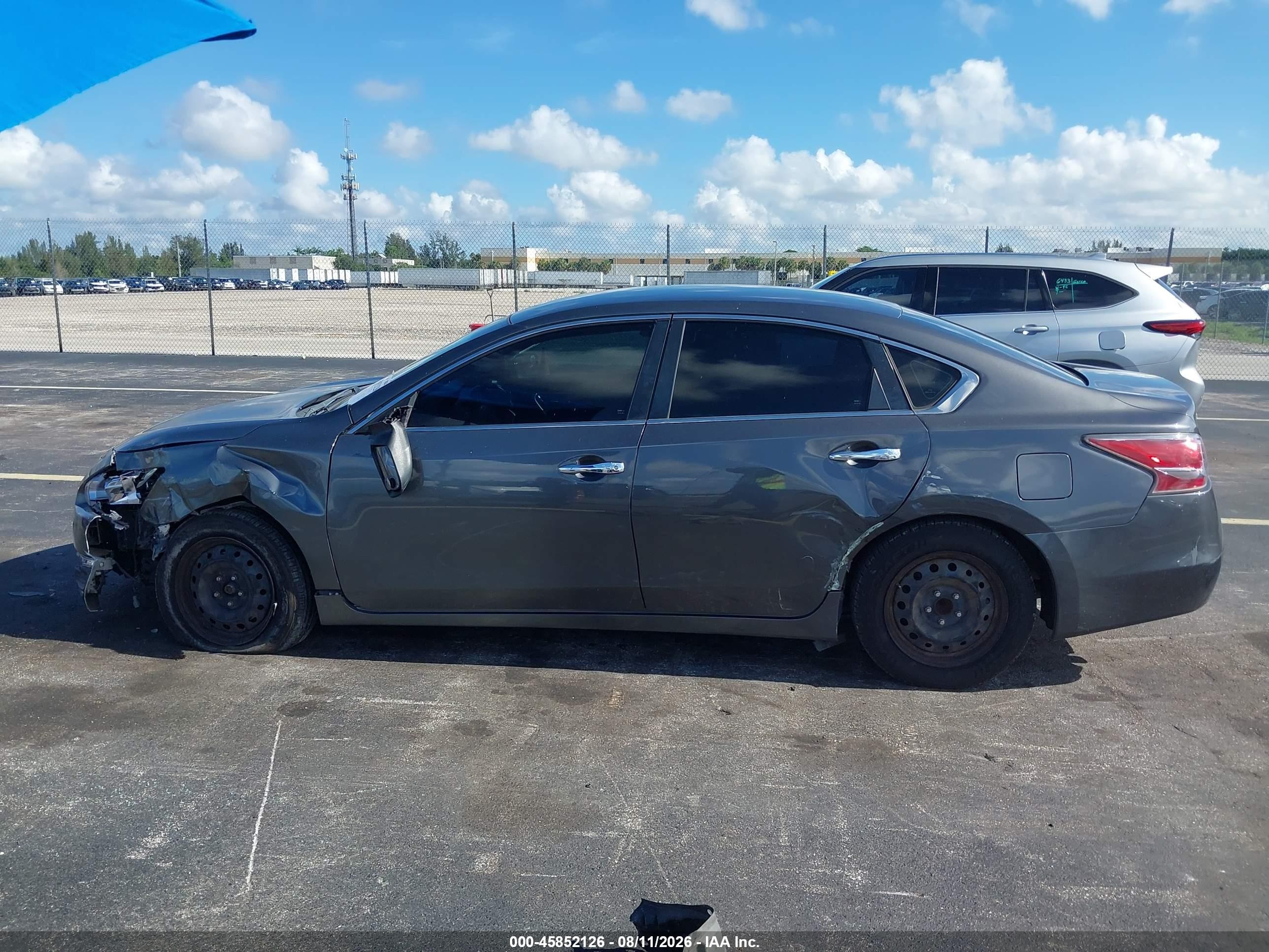 2014 Nissan Altima 2.5/2.5 S/2.5 Sl/2.5 Sv Gray vin: 1N4AL3AP8EC266502