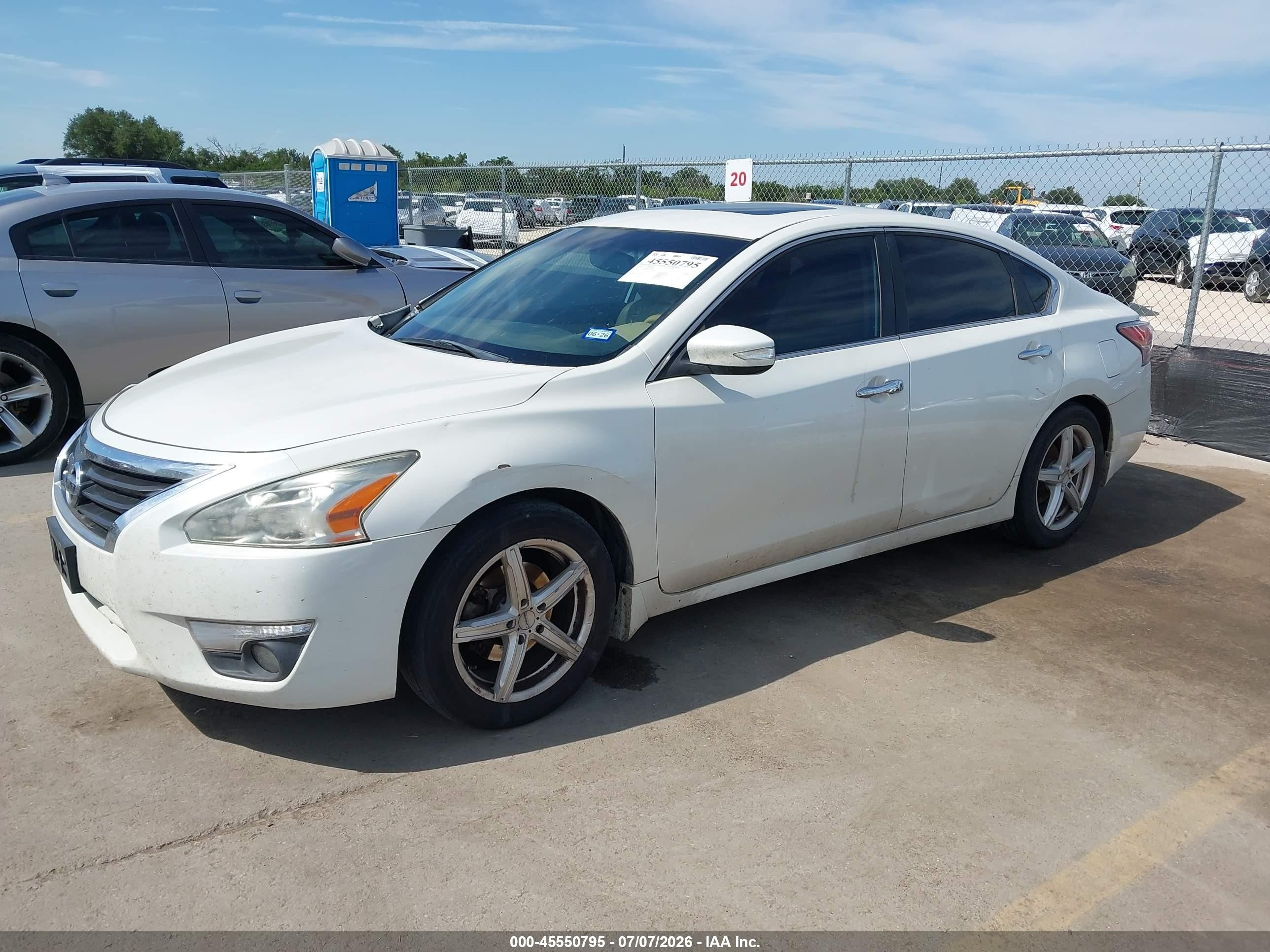 2014 Nissan Altima 2.5 Sl White vin: 1N4AL3AP8EC292436