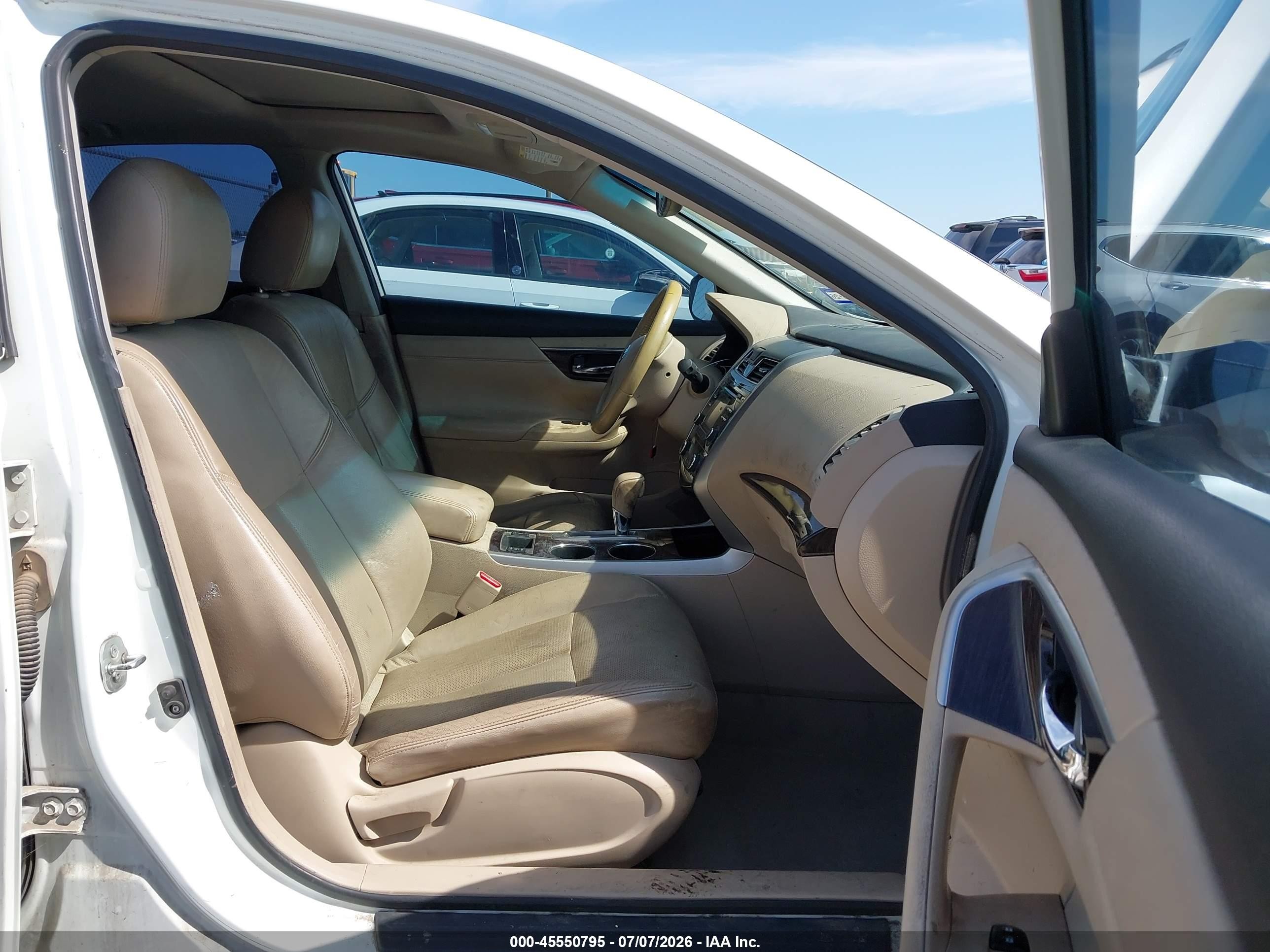 2014 Nissan Altima 2.5 Sl White vin: 1N4AL3AP8EC292436