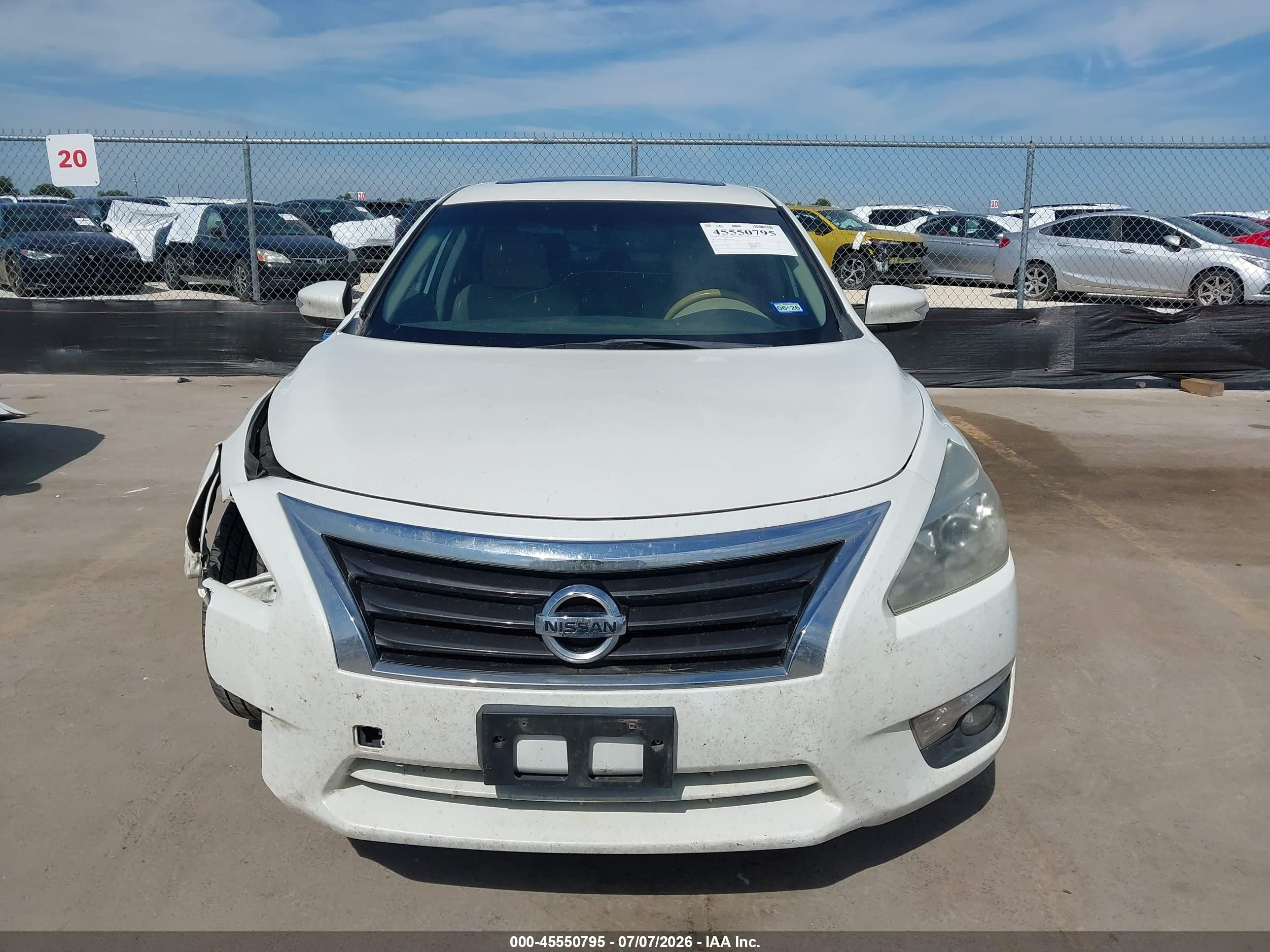 2014 Nissan Altima 2.5 Sl White vin: 1N4AL3AP8EC292436