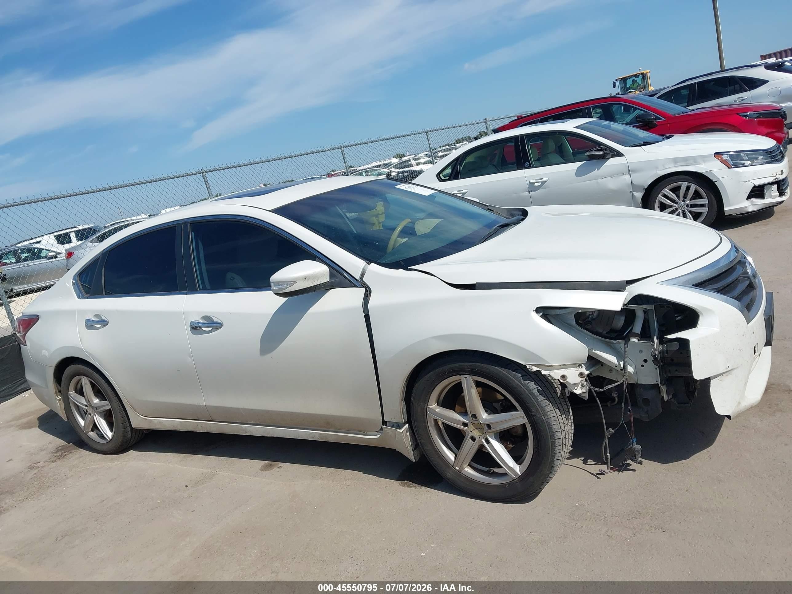 2014 Nissan Altima 2.5 Sl White vin: 1N4AL3AP8EC292436