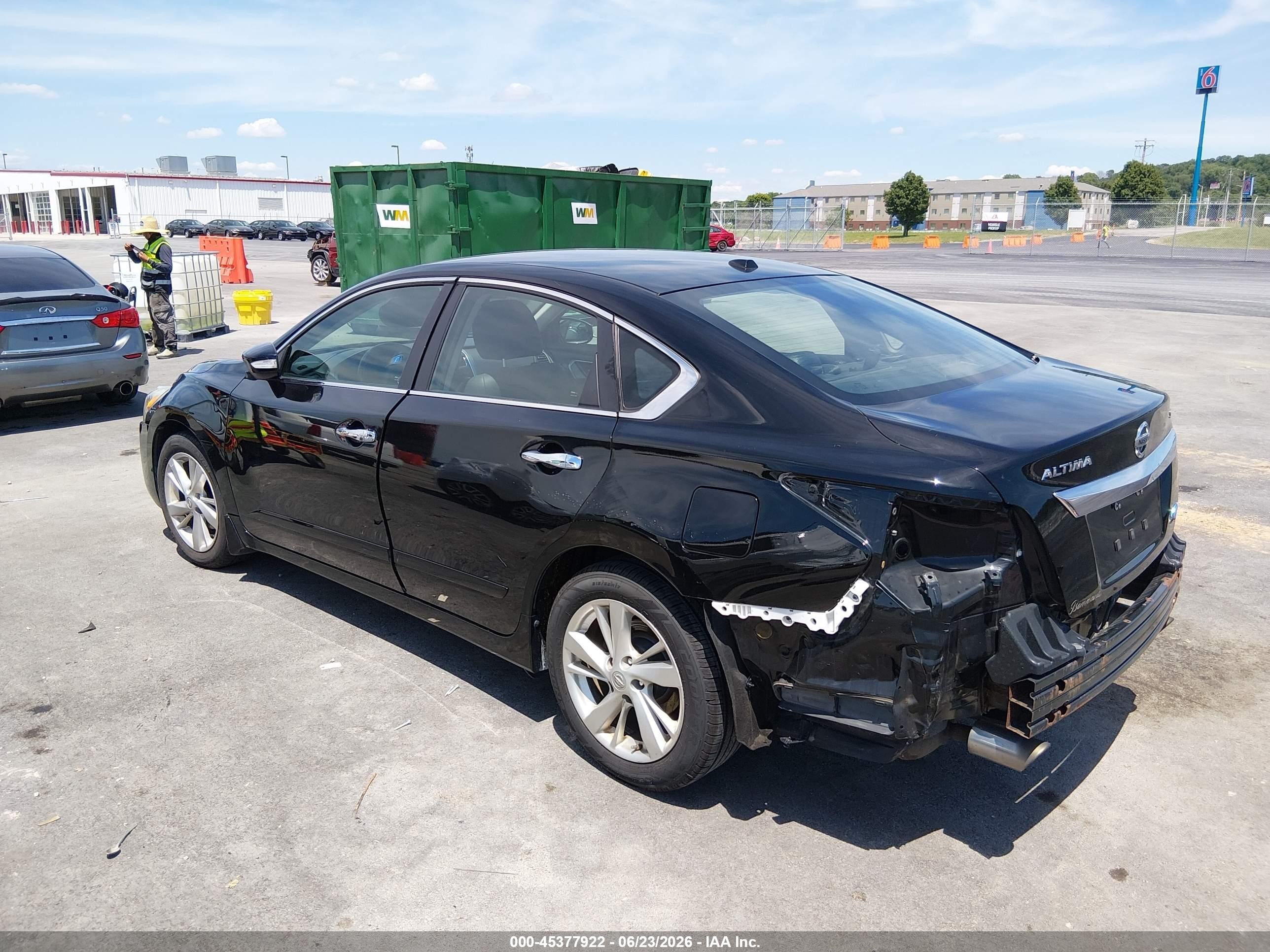 2014 Nissan Altima 2.5 Sl Black vin: 1N4AL3AP8EC293425