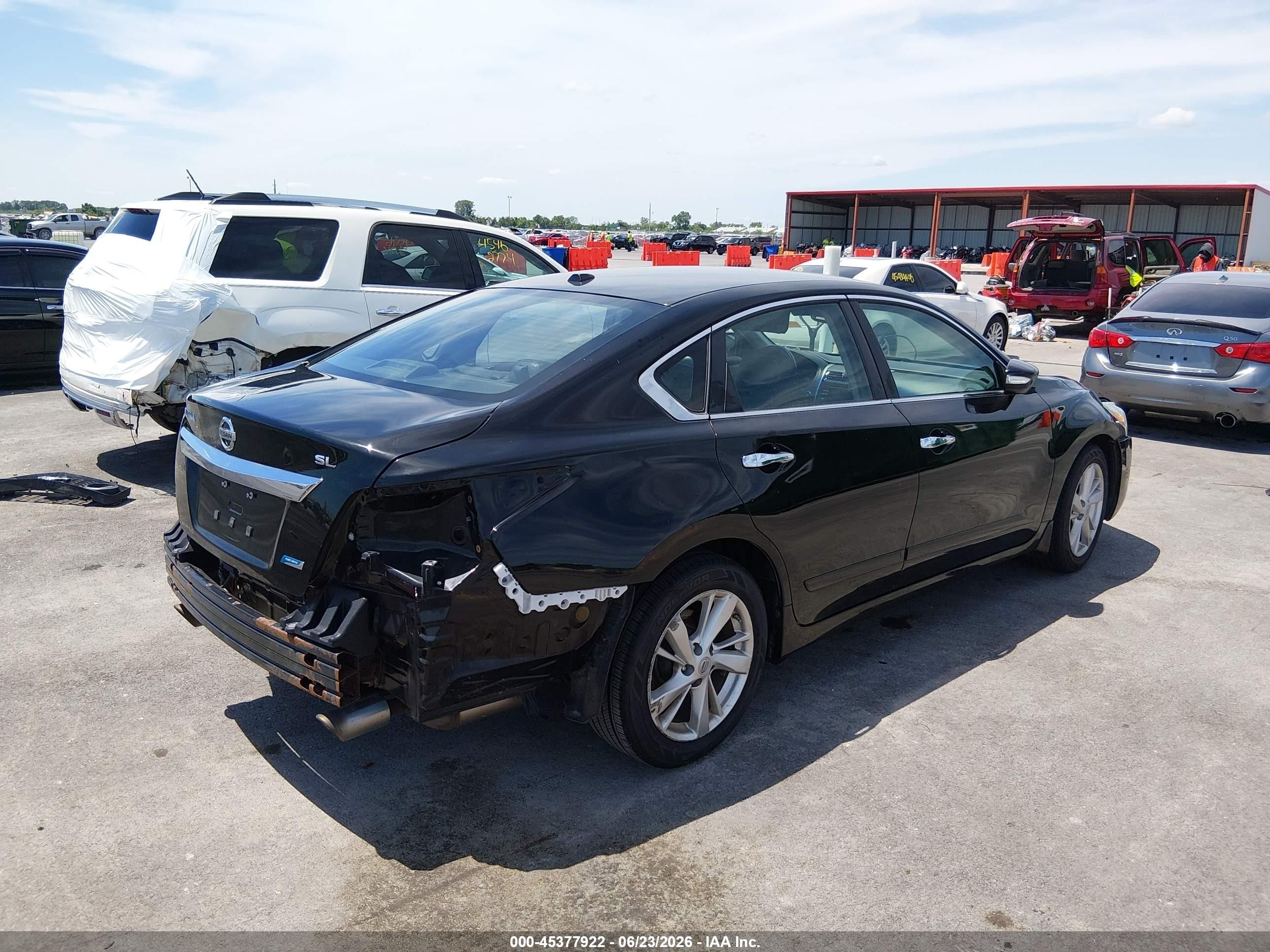 2014 Nissan Altima 2.5 Sl Black vin: 1N4AL3AP8EC293425
