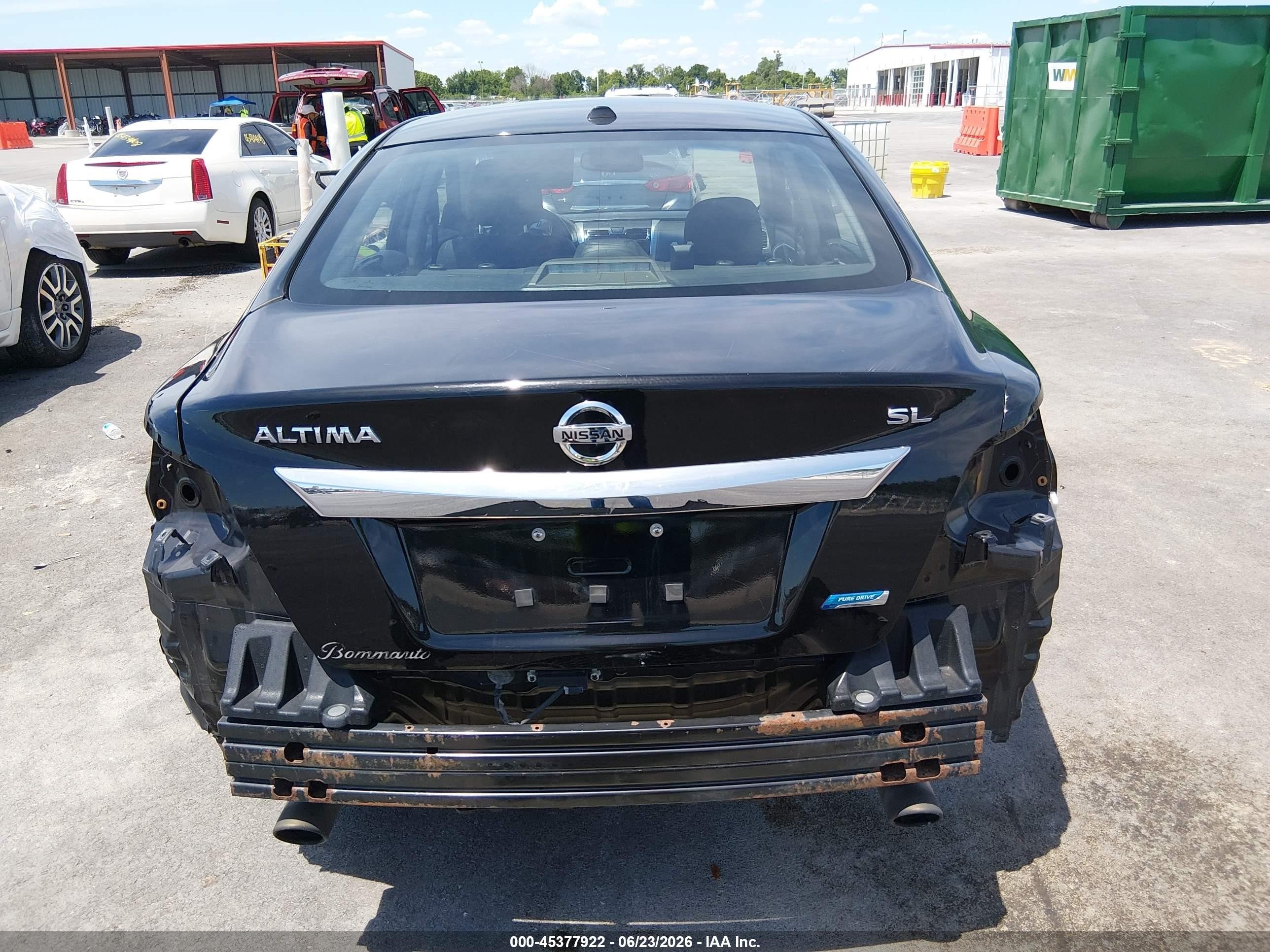 2014 Nissan Altima 2.5 Sl Black vin: 1N4AL3AP8EC293425