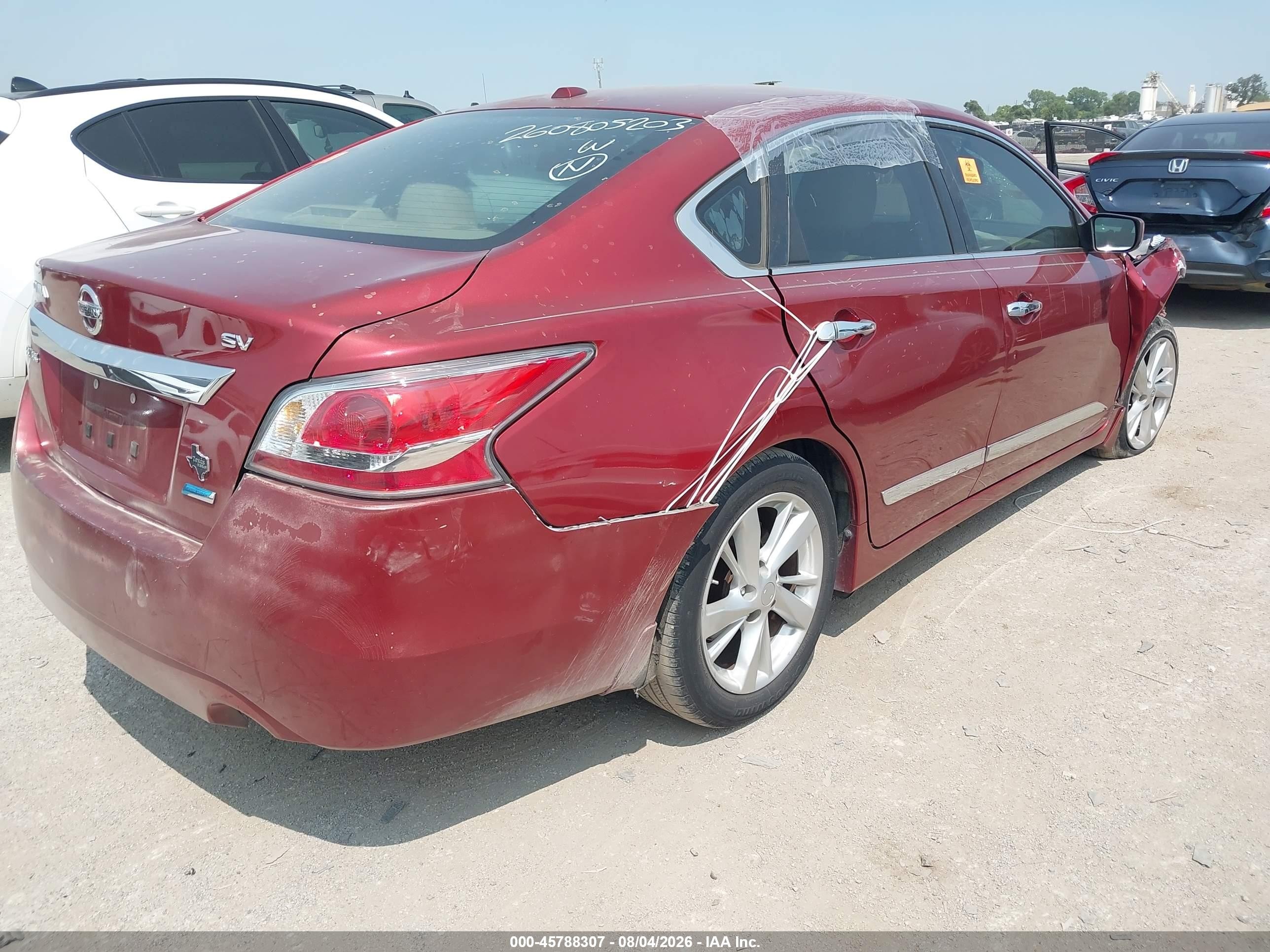 2014 Nissan Altima 2.5 Sv Burgundy vin: 1N4AL3AP8EC317254