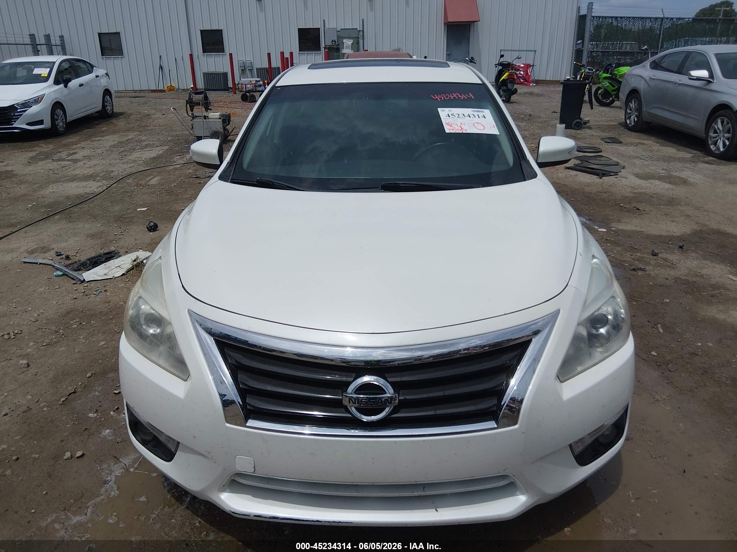 2014 Nissan Altima 2.5 Sl White vin: 1N4AL3AP8EC409285