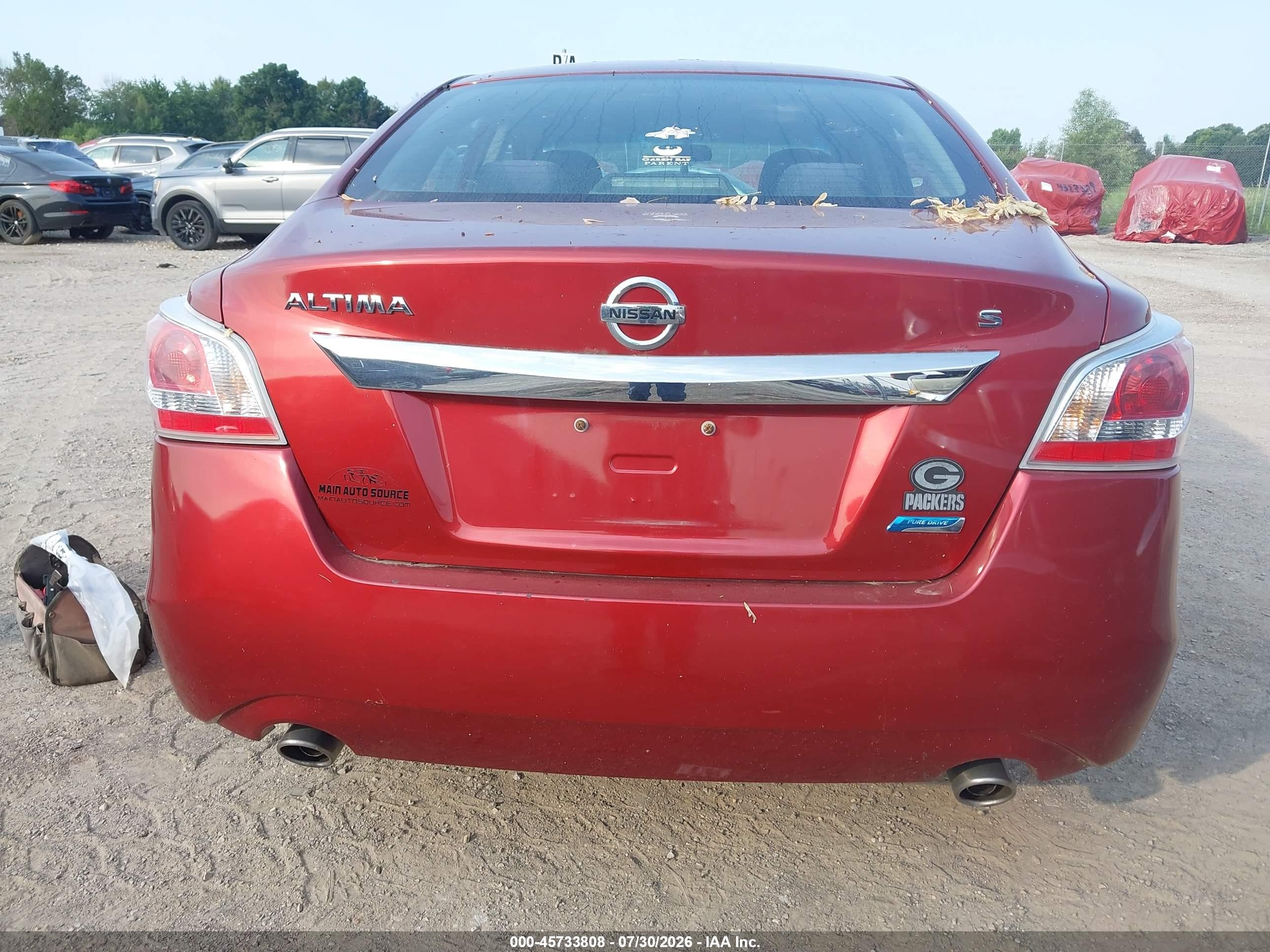 2014 Nissan Altima 2.5/2.5 S/2.5 Sl/2.5 Sv Red vin: 1N4AL3AP8EC421341