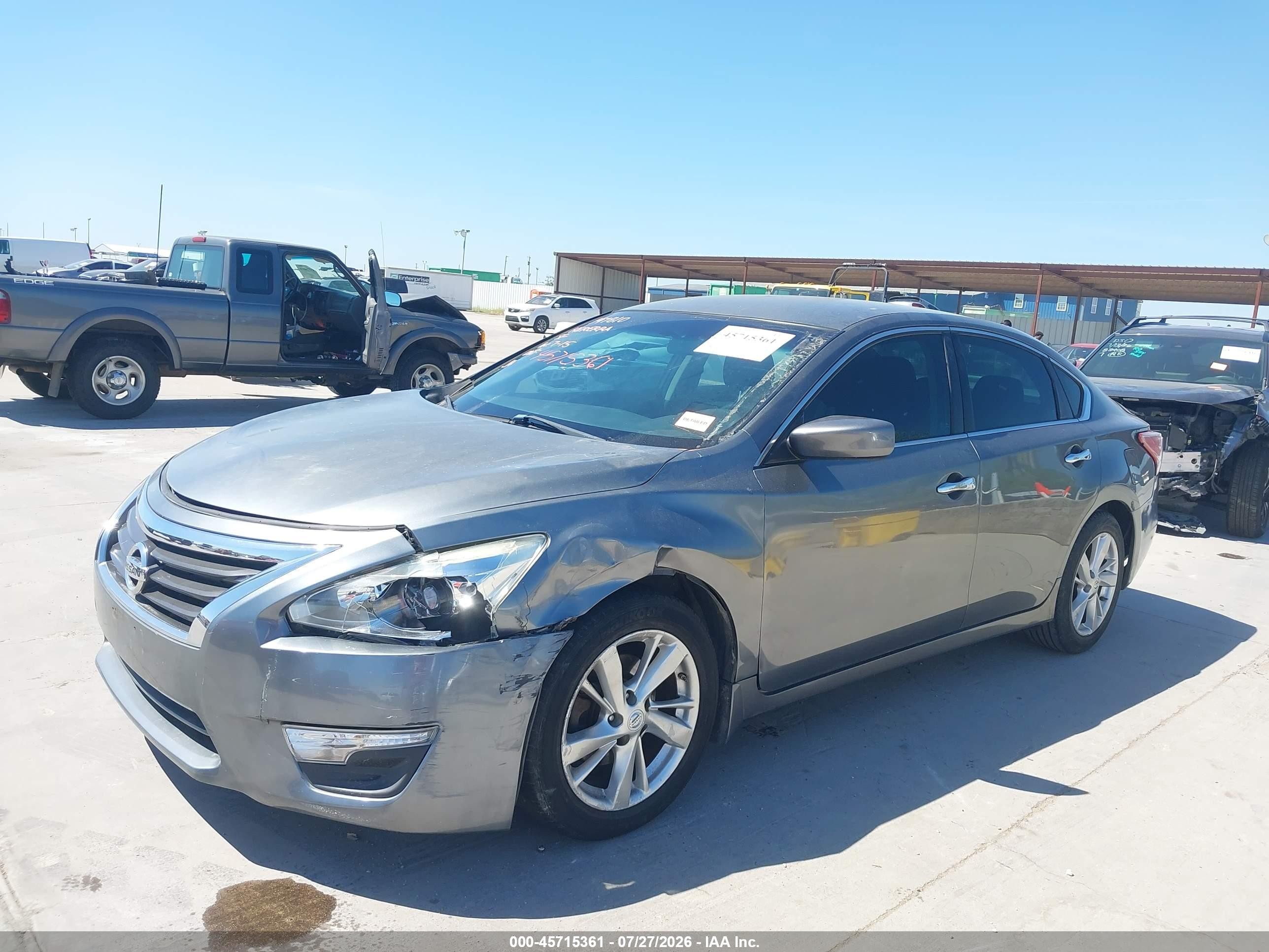 2014 Nissan Altima 2.5 Sv Gray vin: 1N4AL3AP8EN221421
