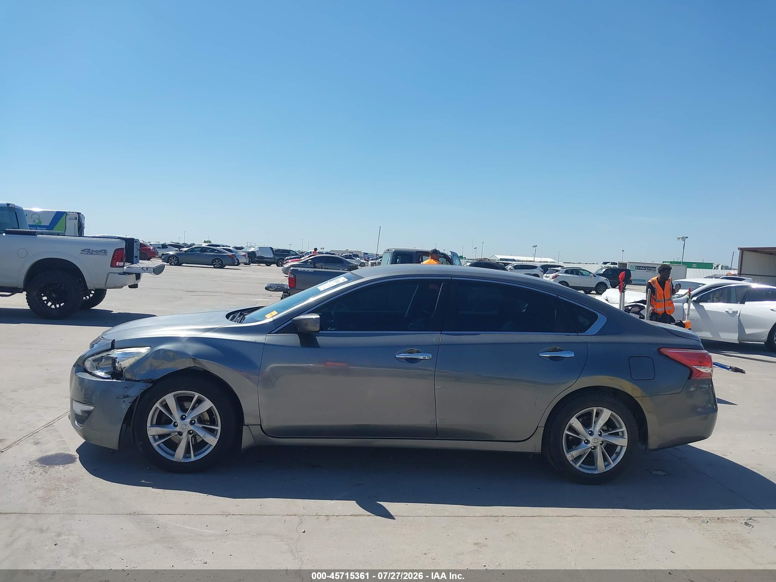 2014 Nissan Altima 2.5 Sv Gray vin: 1N4AL3AP8EN221421