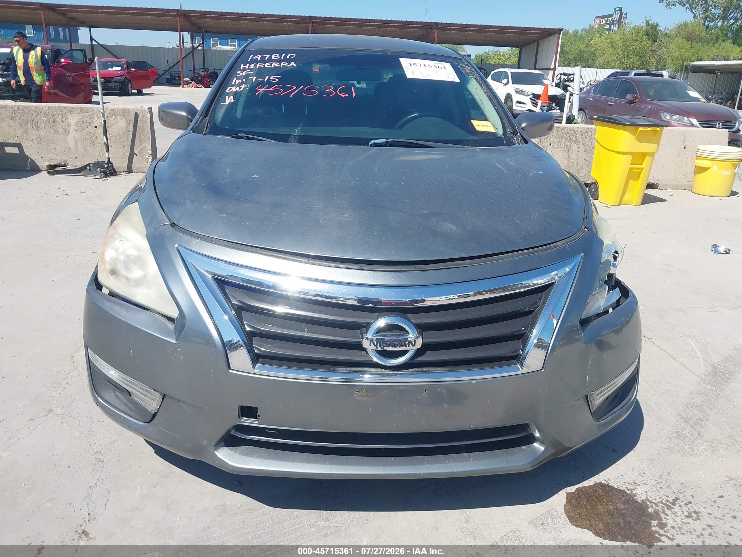 2014 Nissan Altima 2.5 Sv Gray vin: 1N4AL3AP8EN221421