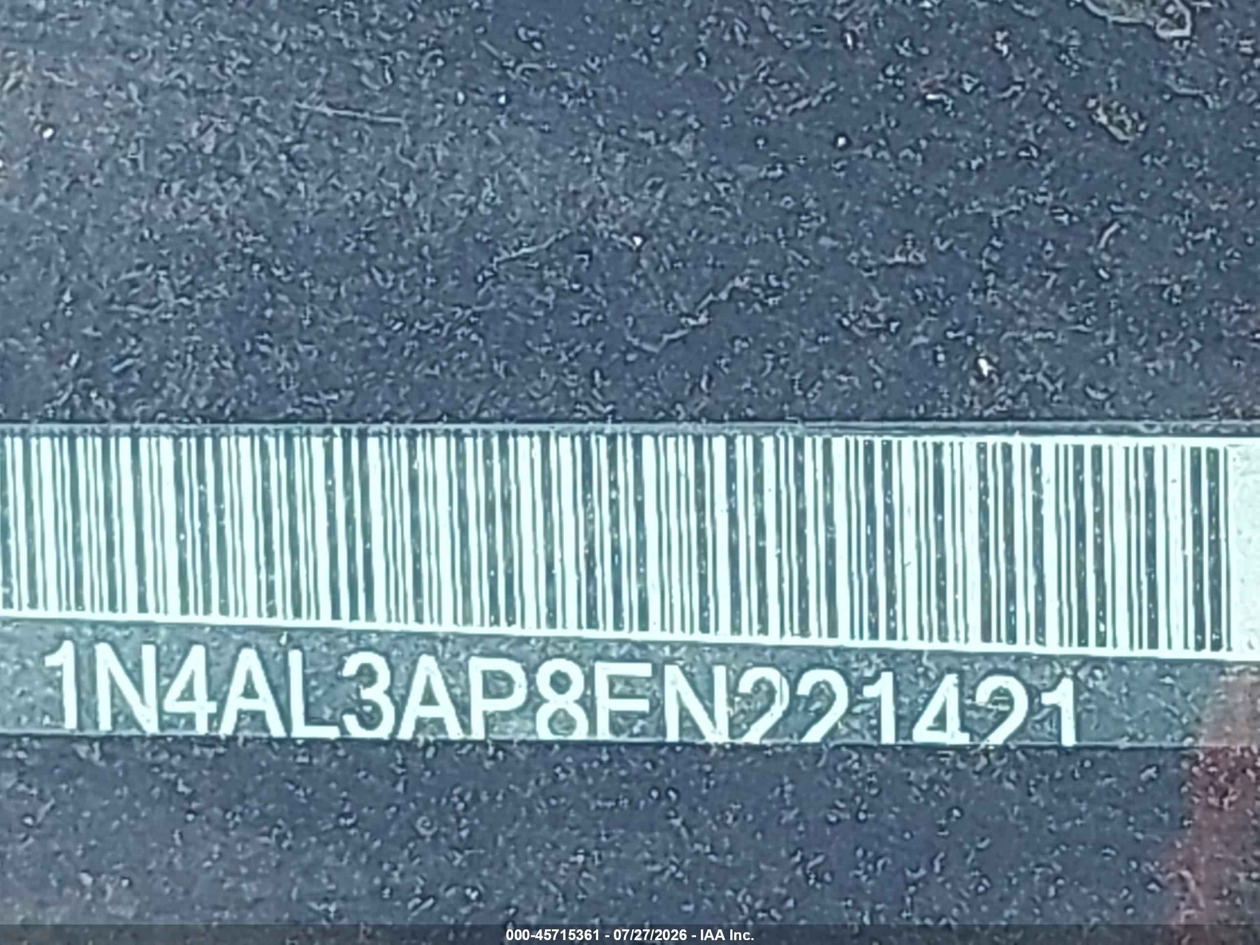 2014 Nissan Altima 2.5 Sv Gray vin: 1N4AL3AP8EN221421