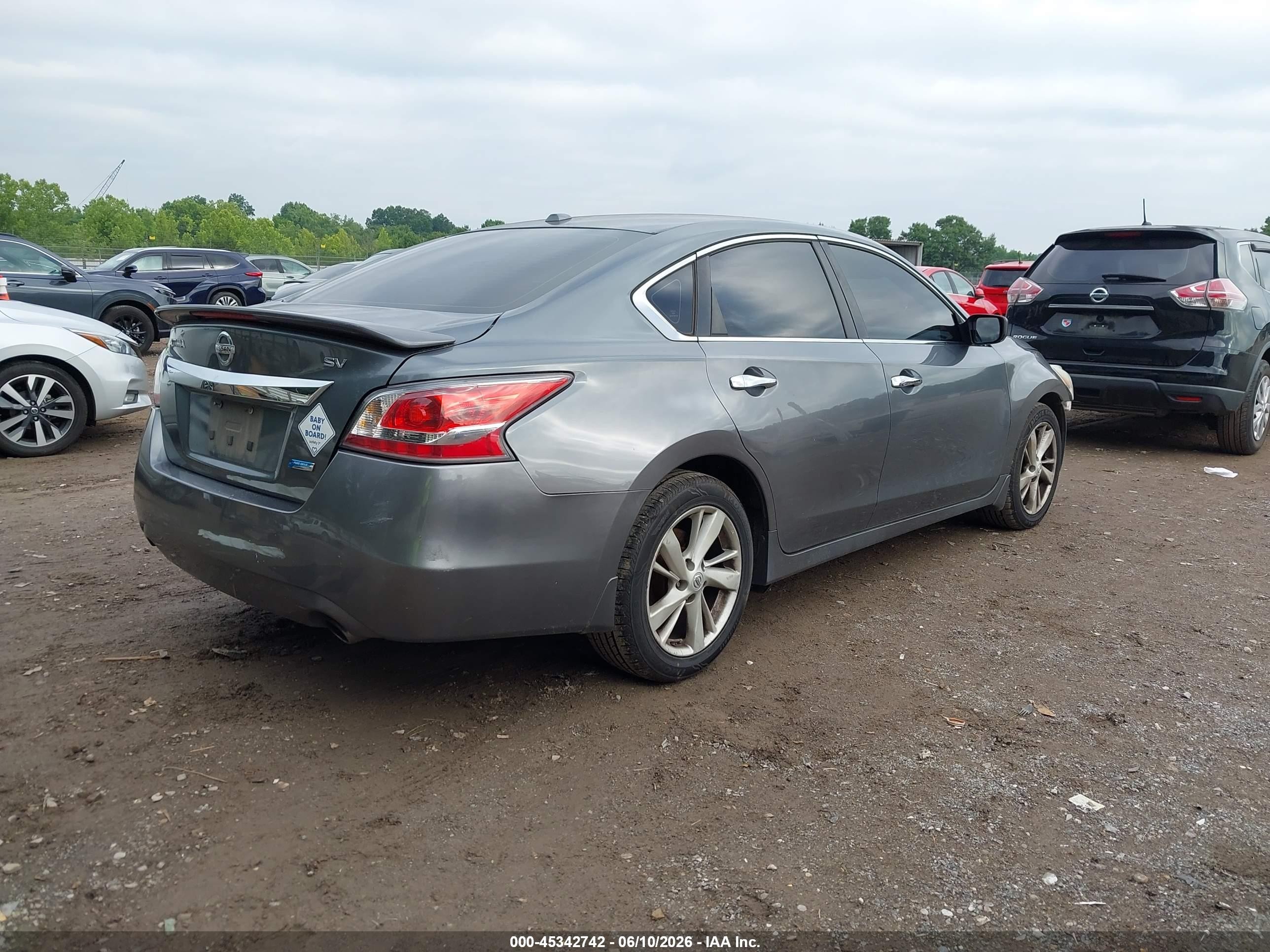 2014 Nissan Altima 2.5 Sv Gray vin: 1N4AL3AP8EN235951