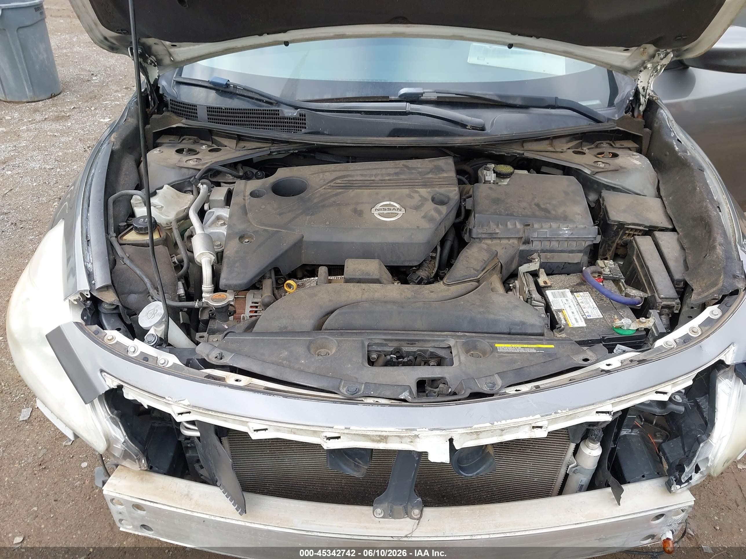 2014 Nissan Altima 2.5 Sv Gray vin: 1N4AL3AP8EN235951