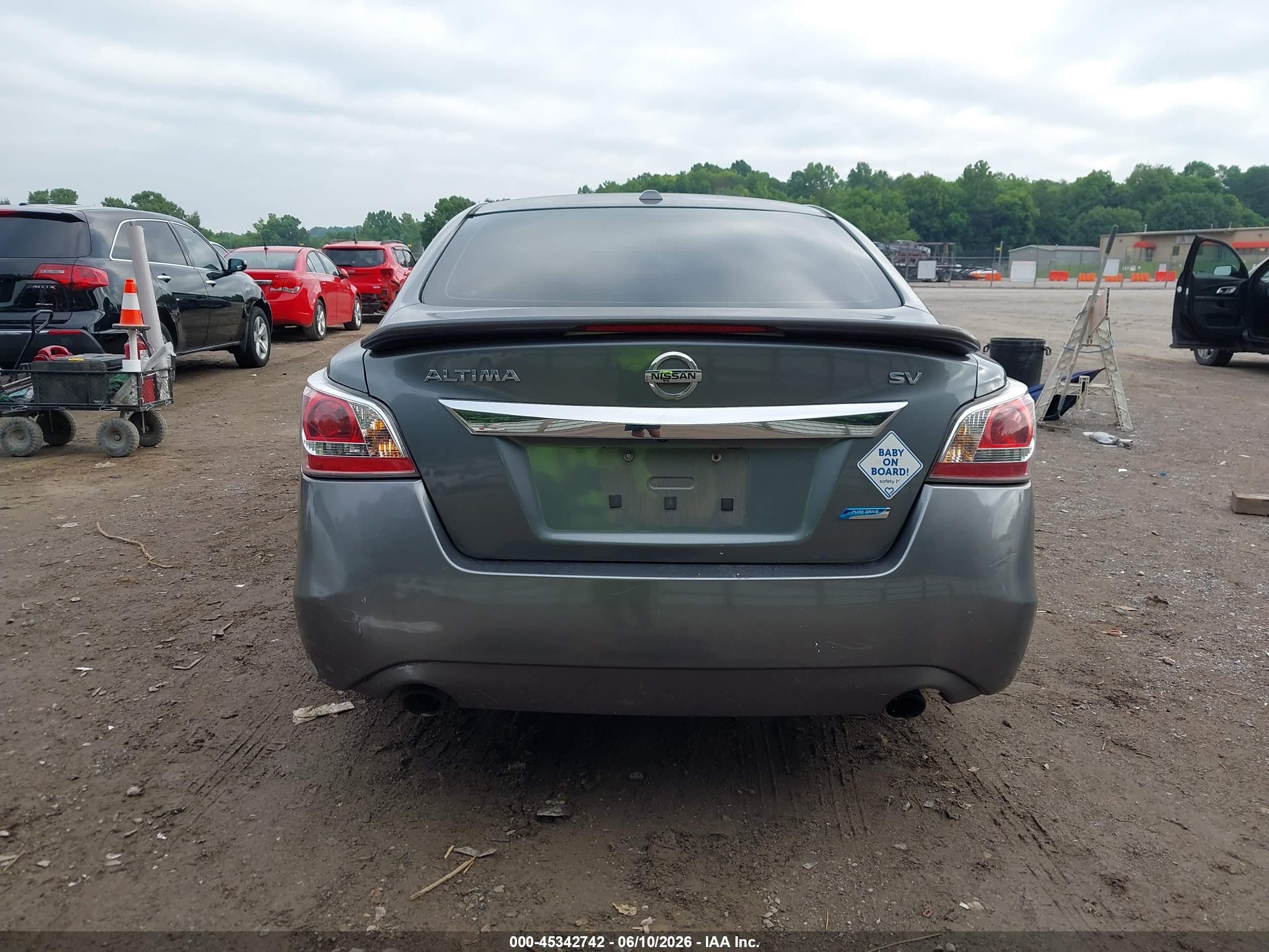 2014 Nissan Altima 2.5 Sv Gray vin: 1N4AL3AP8EN235951