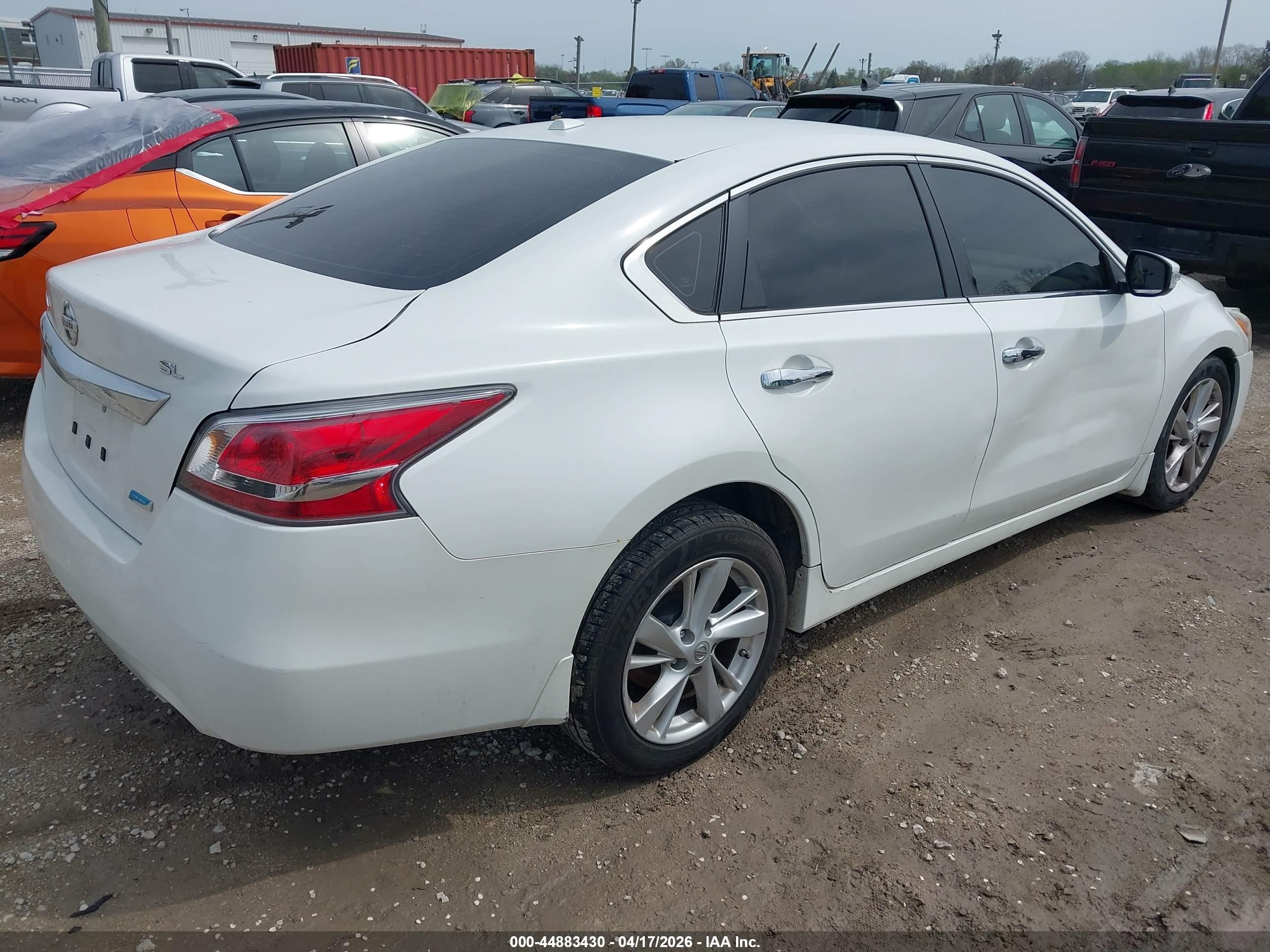 2014 Nissan Altima 2.5 Sl White vin: 1N4AL3AP8EN241510