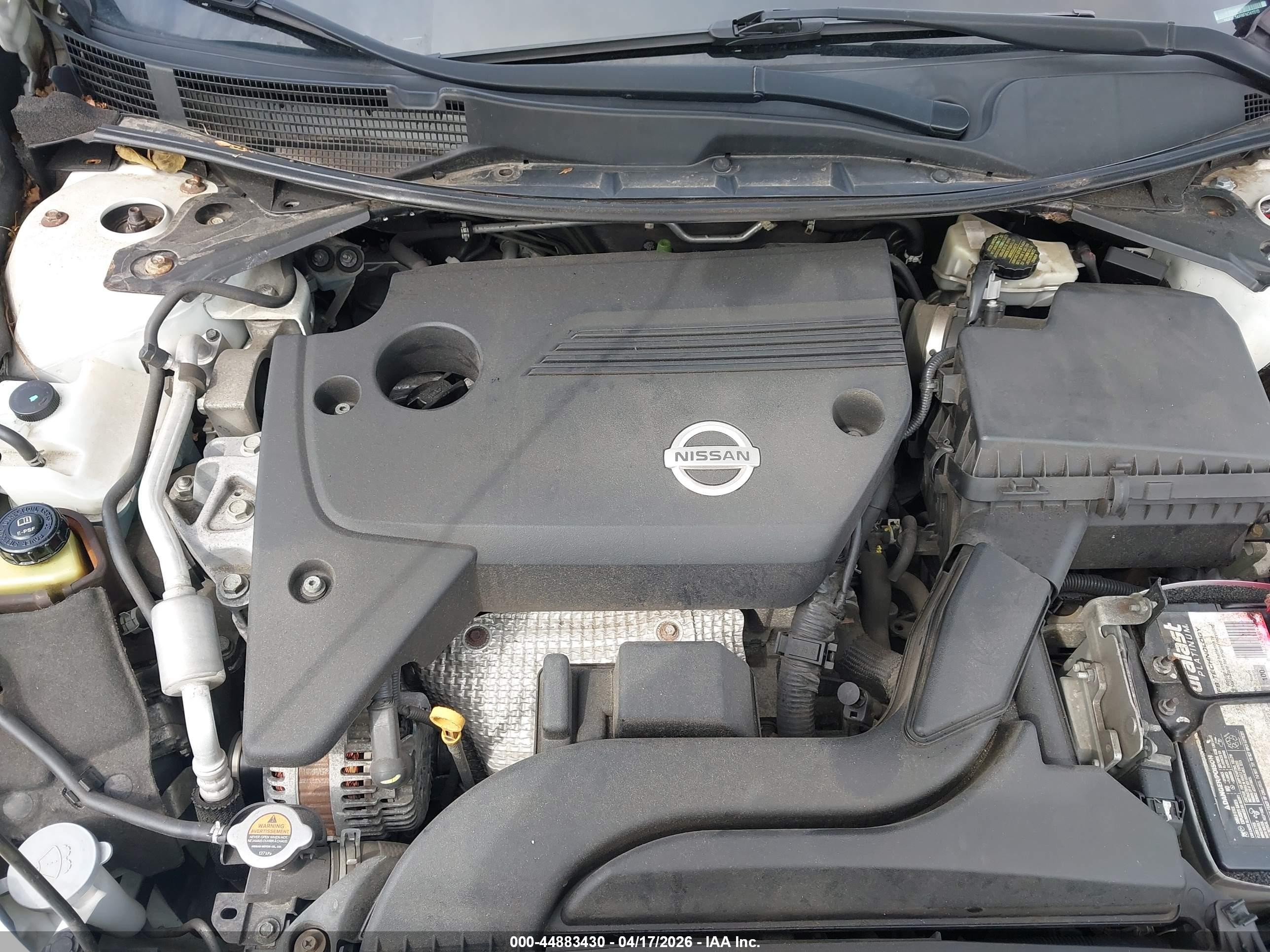 2014 Nissan Altima 2.5 Sl White vin: 1N4AL3AP8EN241510