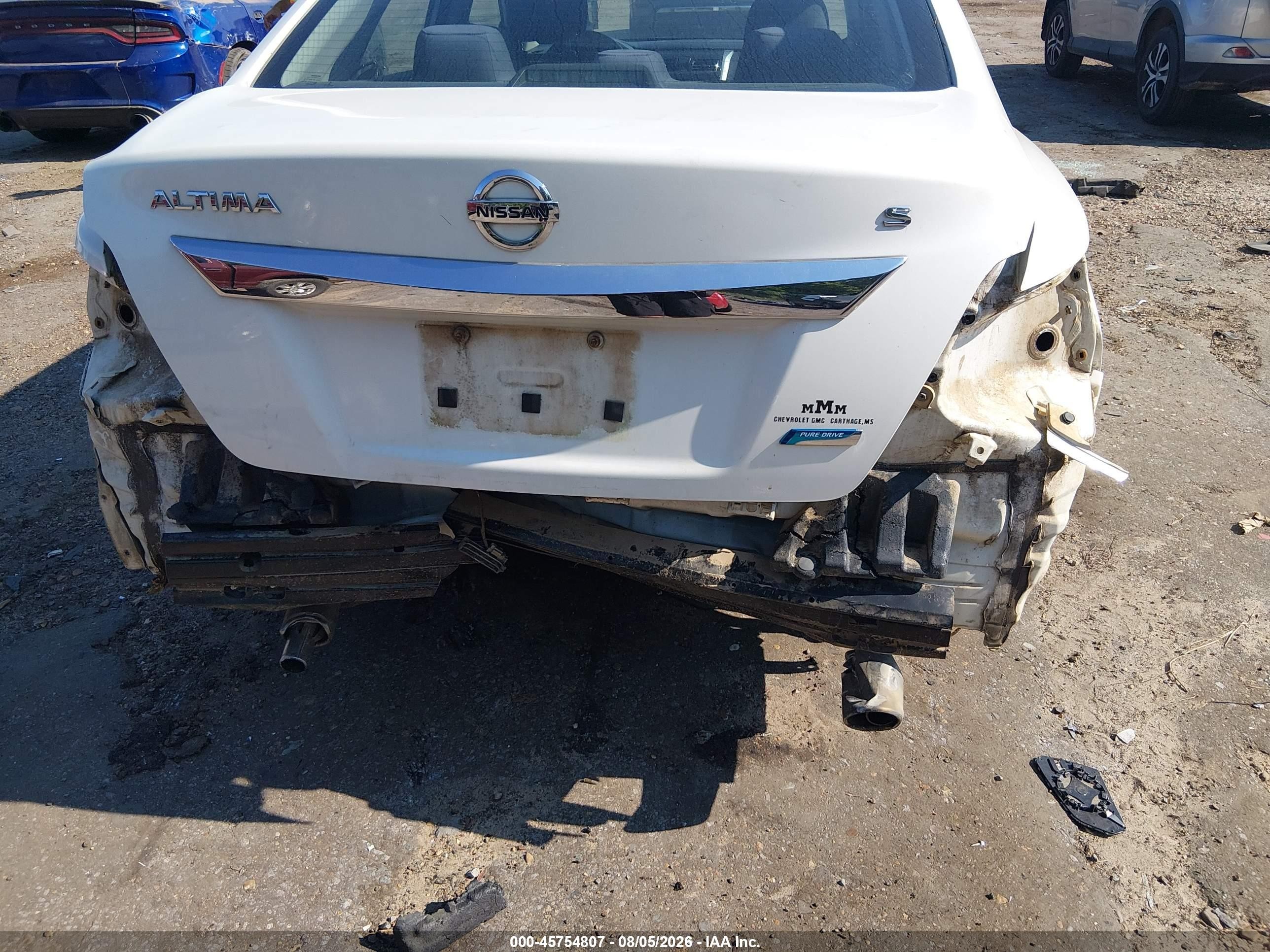 2014 Nissan Altima 2.5/2.5 S/2.5 Sl/2.5 Sv White vin: 1N4AL3AP8EN337525