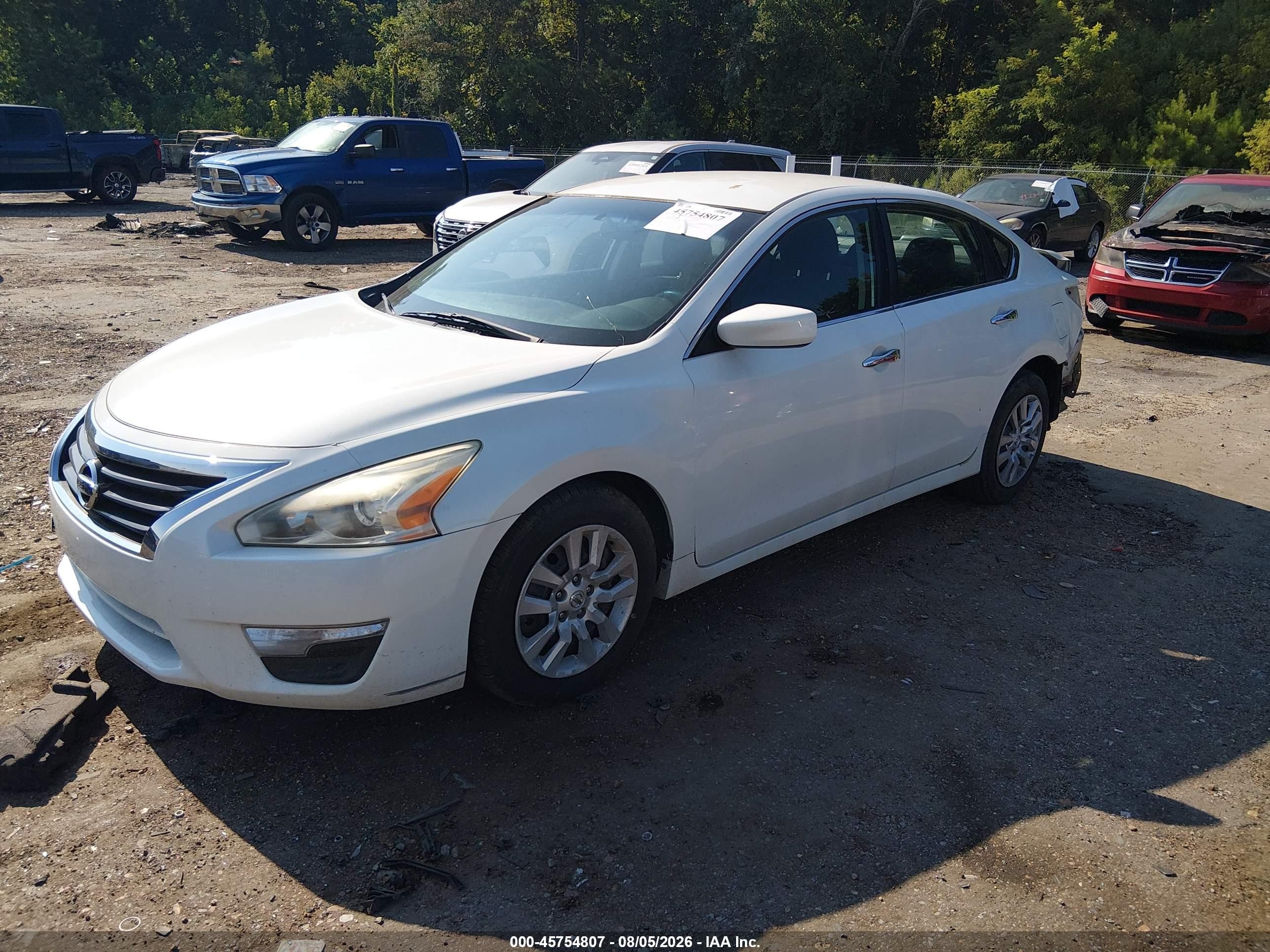 2014 Nissan Altima 2.5/2.5 S/2.5 Sl/2.5 Sv White vin: 1N4AL3AP8EN337525