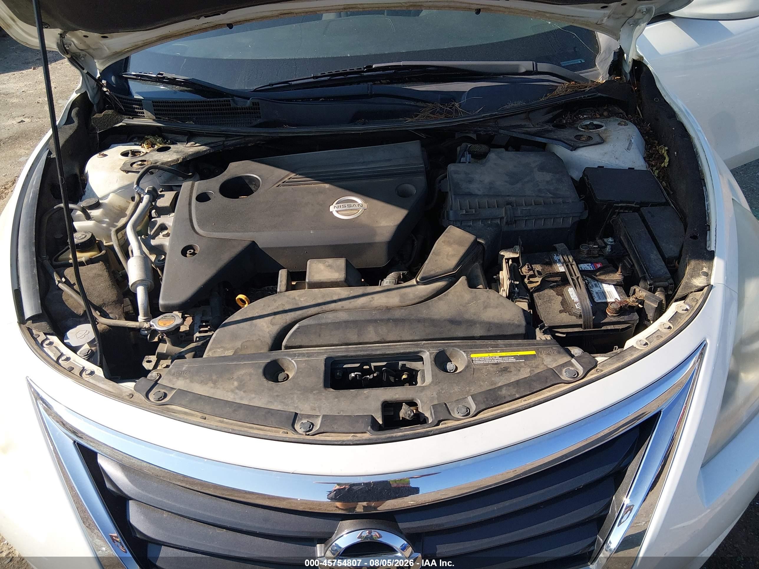 2014 Nissan Altima 2.5/2.5 S/2.5 Sl/2.5 Sv White vin: 1N4AL3AP8EN337525