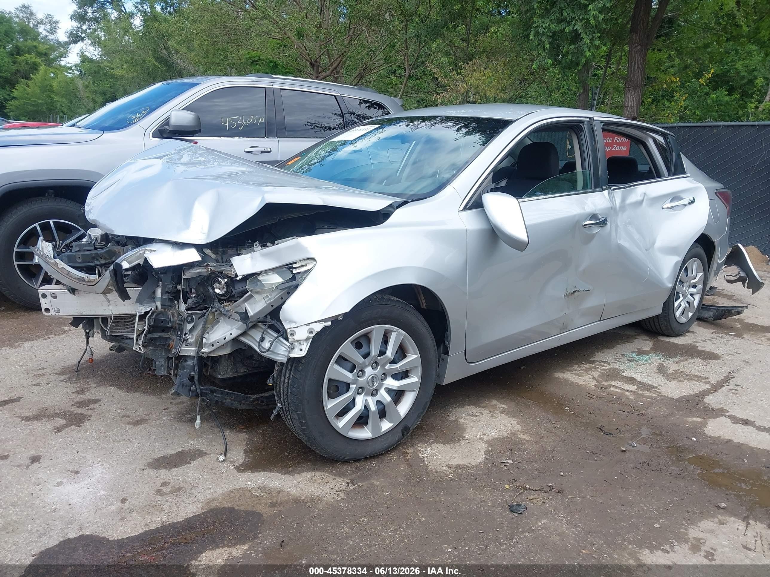 2014 Nissan Altima 2.5/2.5 S/2.5 Sl/2.5 Sv Silver vin: 1N4AL3AP8EN352400