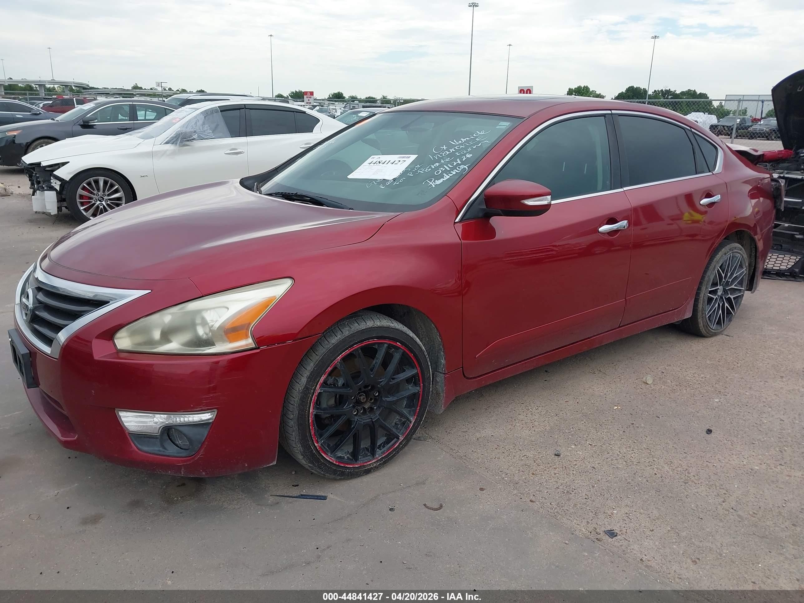 2014 Nissan Altima 2.5 Sl Maroon vin: 1N4AL3AP8EN364207